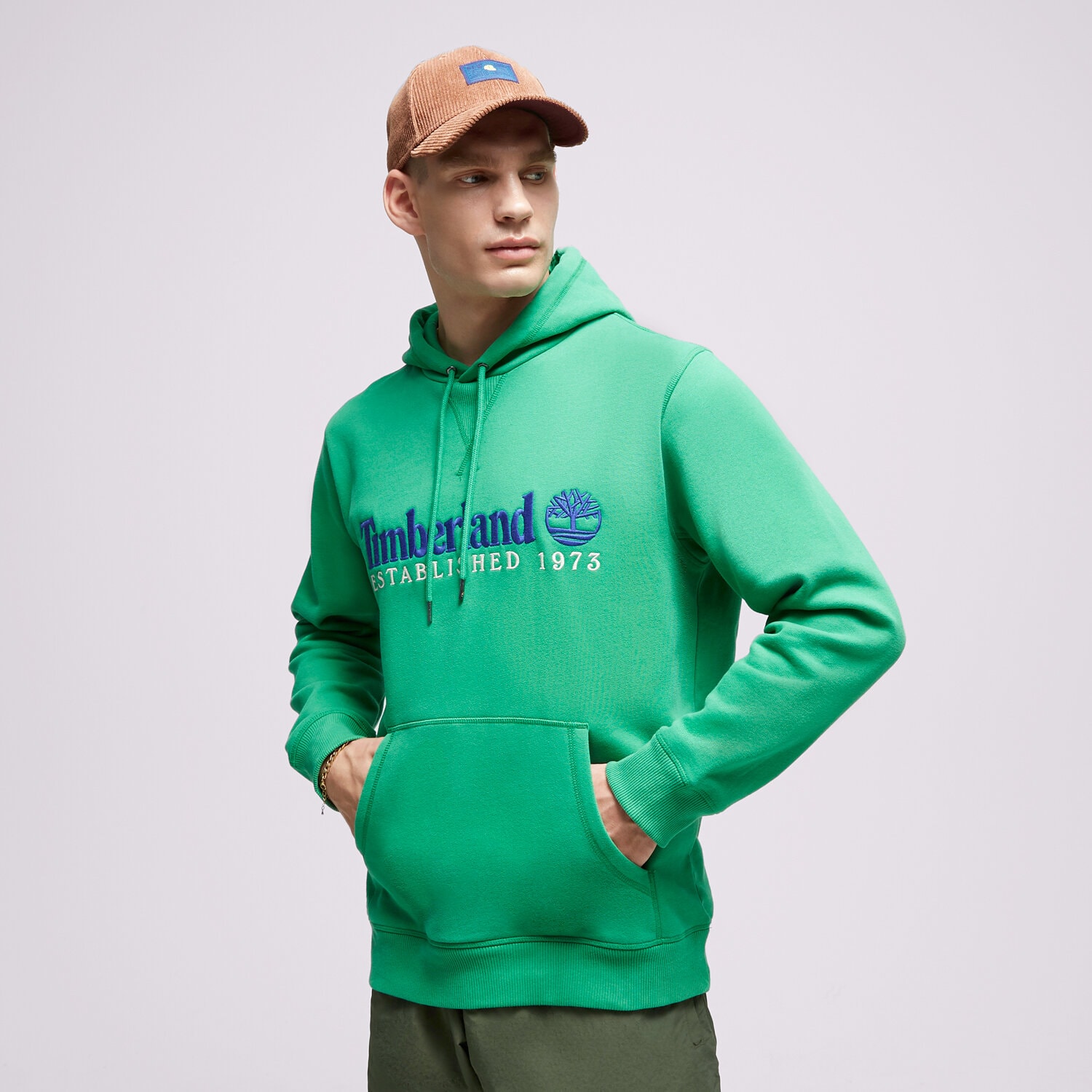 Moški pulover TIMBERLAND JOPICA S KAPUCO LS 50TH ANNIVERSARY EST. 1973 TB0A6S5WED31 zelena
