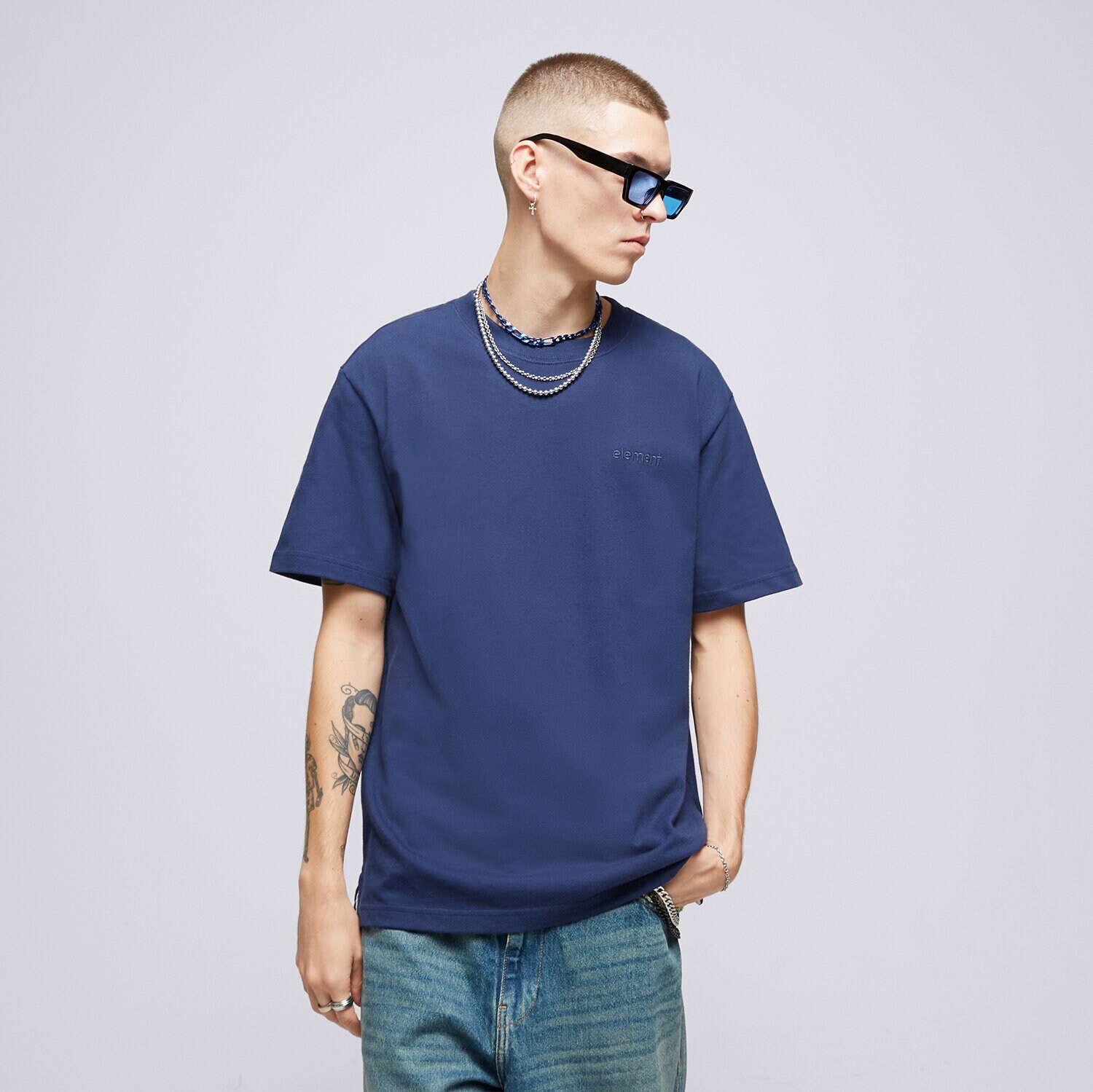 Moška majica s kratkimi rokavi ELEMENT T-SHIRT CRAIL 3.0 SS ELYKT00120-BYM0 mornarsko modra