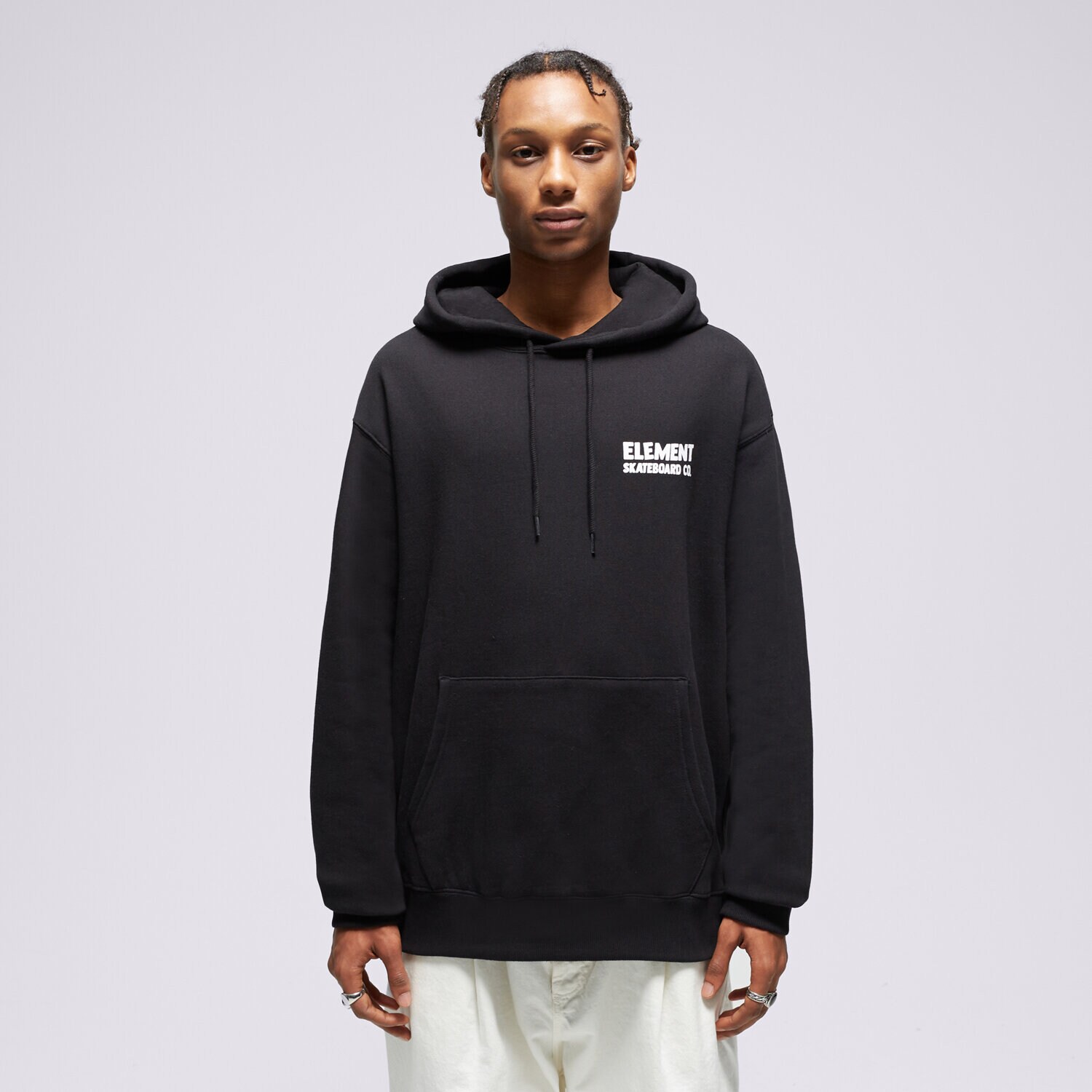 Moški pulover ELEMENT JOPICA S KAPUCO NEVER HOOD ELYSF00179-FBK pisana
