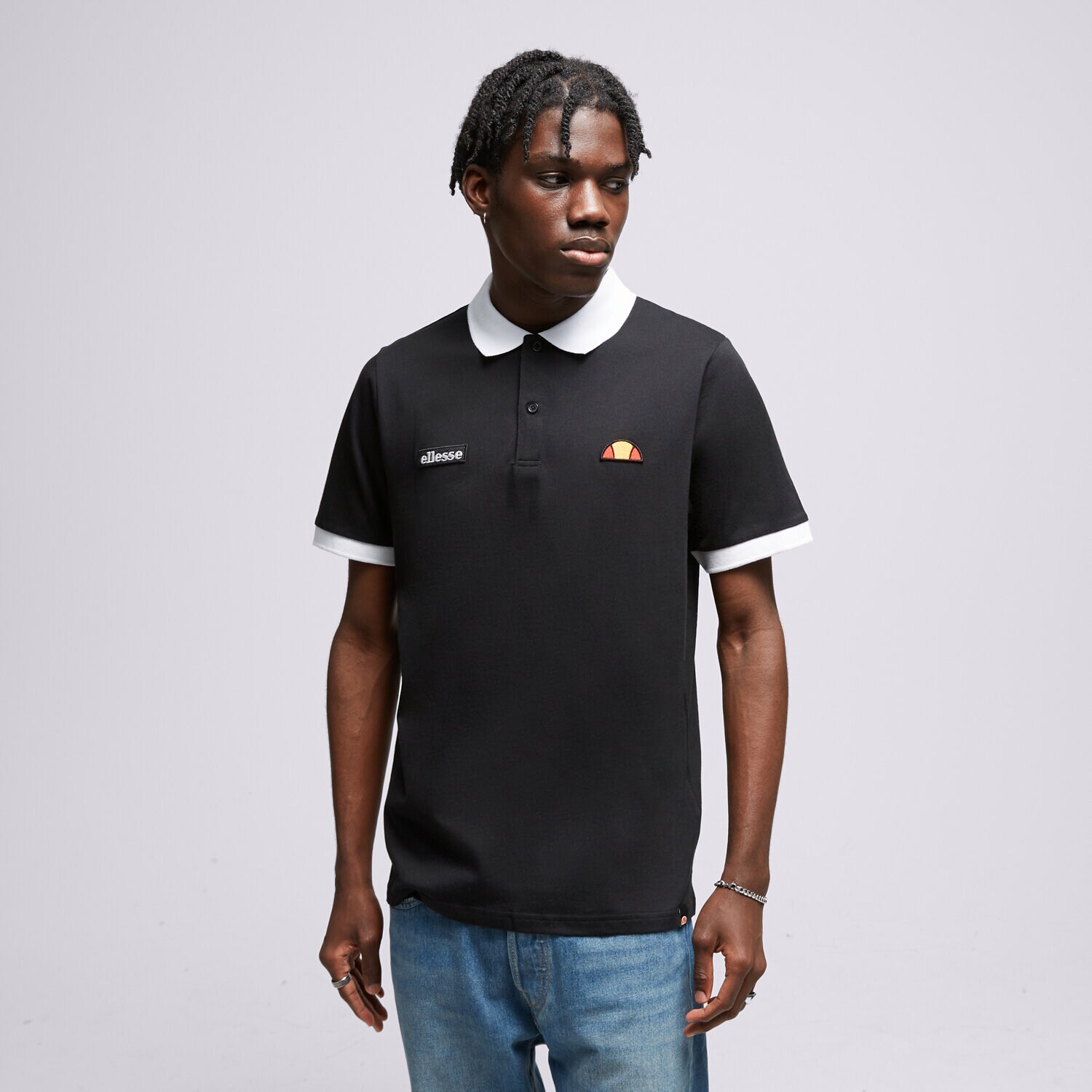 Moška majica s kratkimi rokavi ELLESSE POLO LESSEPSIA POLO BLK SHR1004011 črna