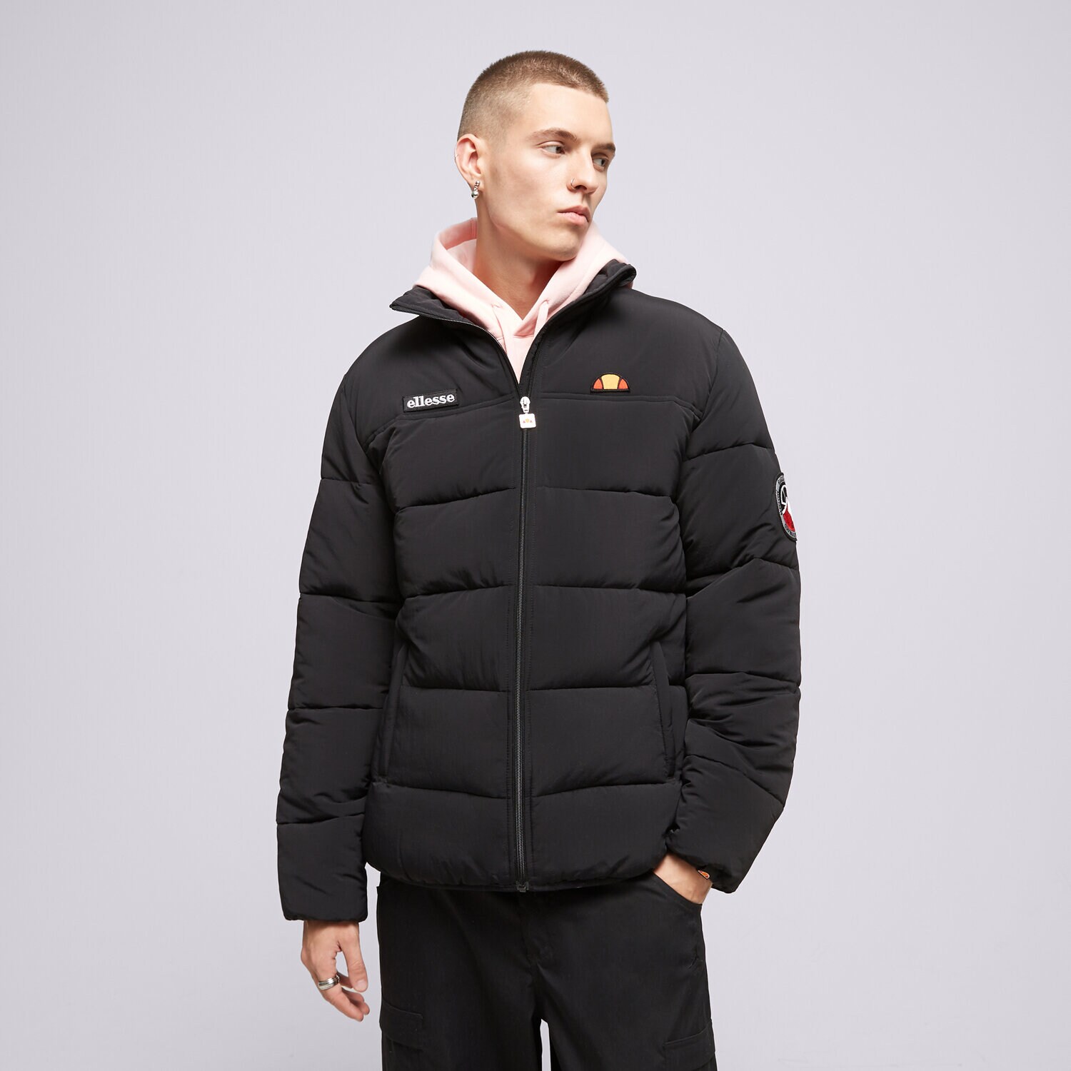 Moška zimska jakna ELLESSE JAKNA ZIMSKA NEBULA BLK PADDED JACKET SHR12789011 črna