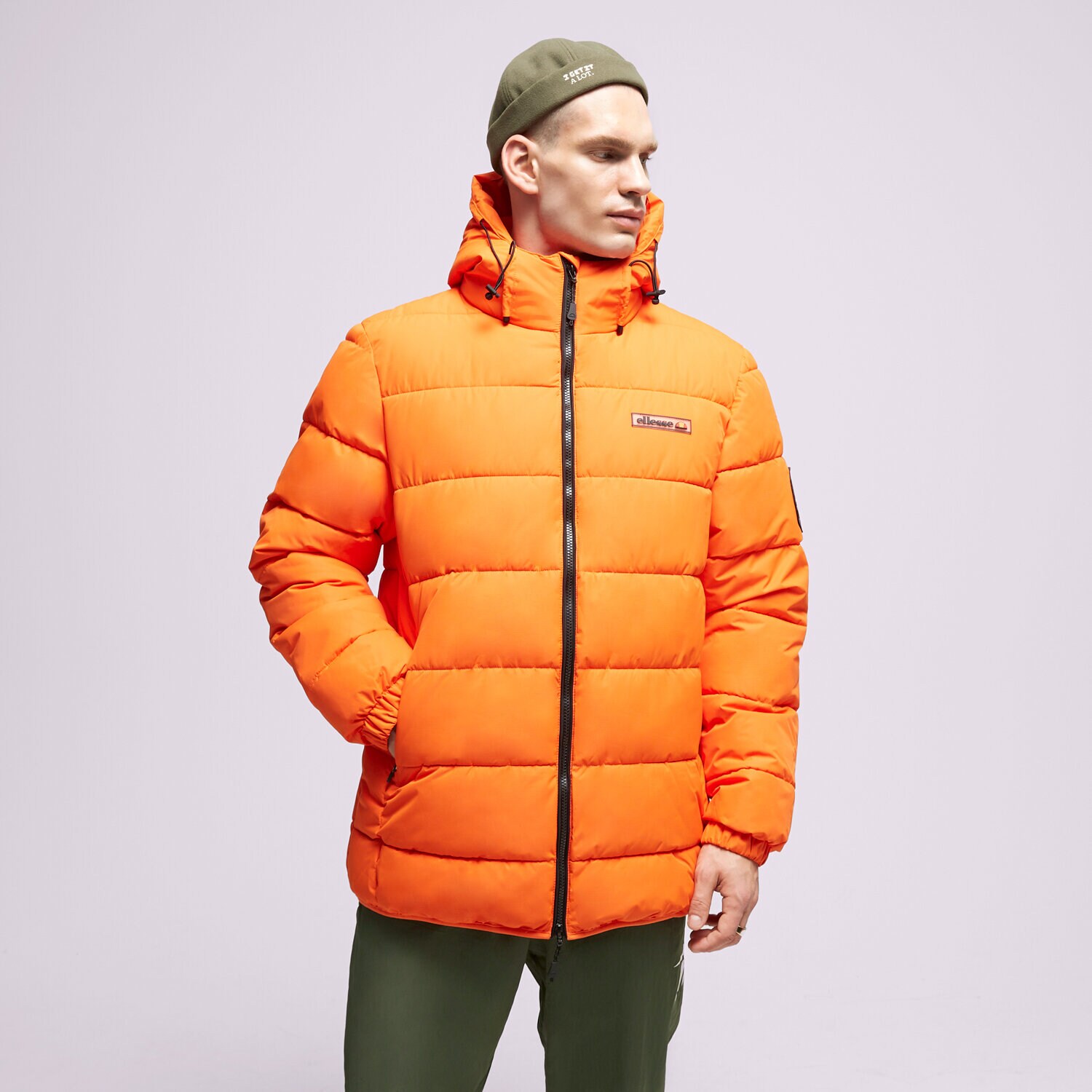 Moška zimska jakna ELLESSE JAKNA PUHASTA GERANA PADDED JACKET ORNG SHT19084704 oranžna
