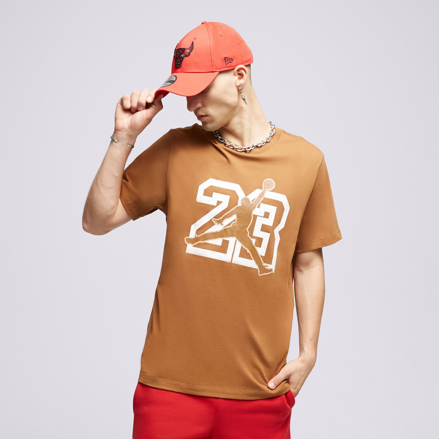 Moška majica s kratkimi rokavi JORDAN T-SHIRT M J FLT ESS JM SS CREW FB7394-281 pisana