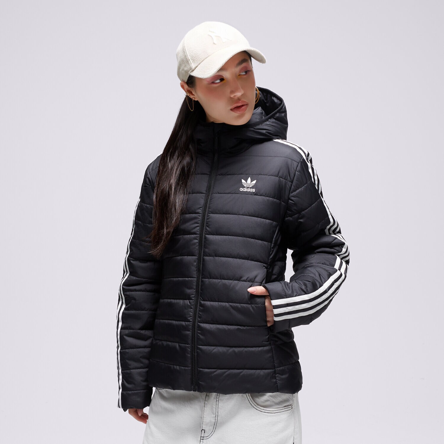Ženska zimska jakna ADIDAS JAKNA ZIMSKA ADICOLOR SLIM II8464 črna