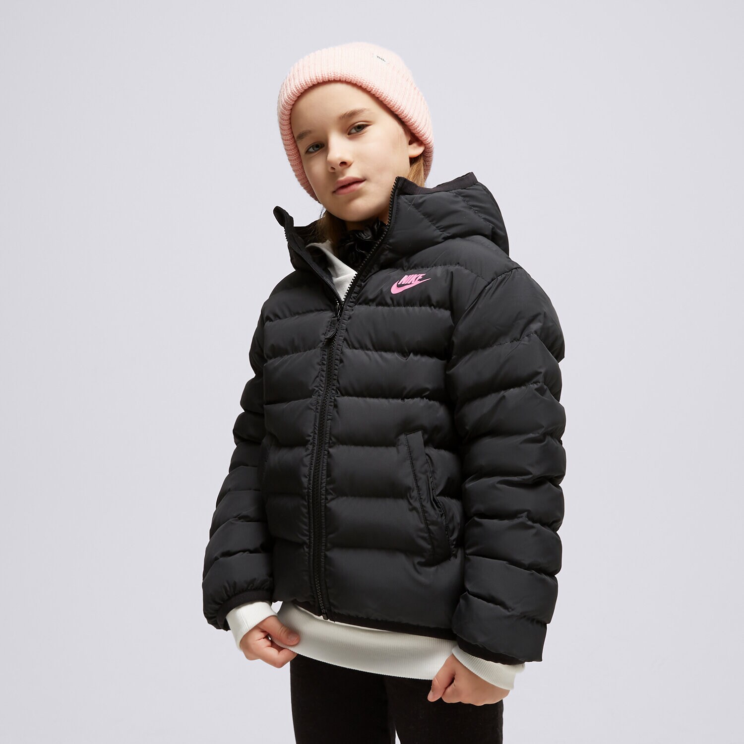 Otroški pulover NIKE JAKNA ZIMSKA K NSW LOW SYNFL JKT ADP GIRL FD2845-011 črna