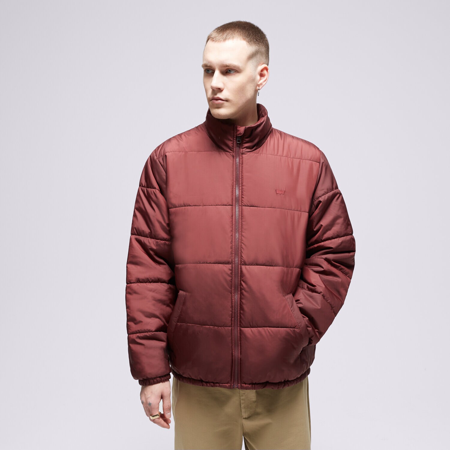 Moška zimska jakna LEVI'S JAKNA ZIMSKA SUNSET SHORT PUFFER A5640-0003 bordo