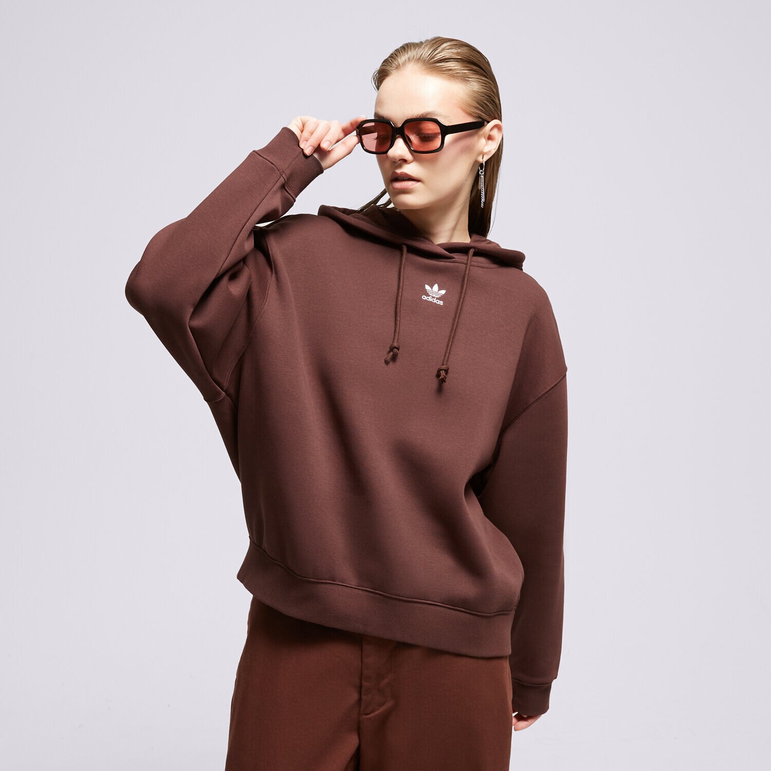Ženski pulover ADIDAS JOPICA S KAPUCO HOODIE IK3998 rjava