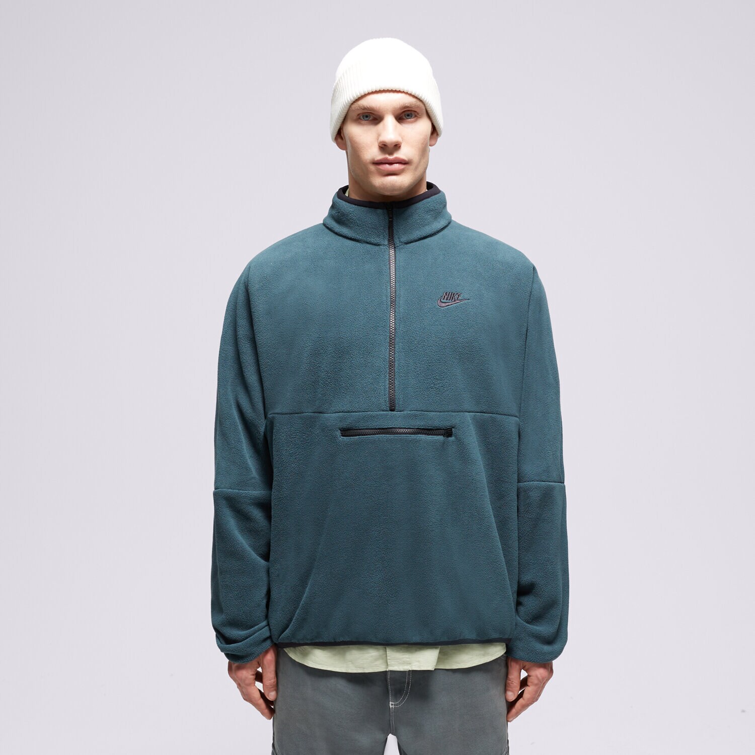 Moški pulover NIKE JOPICA M NK CLUB+ PLR LS HZ MAJICA  DX0525-328 zelena