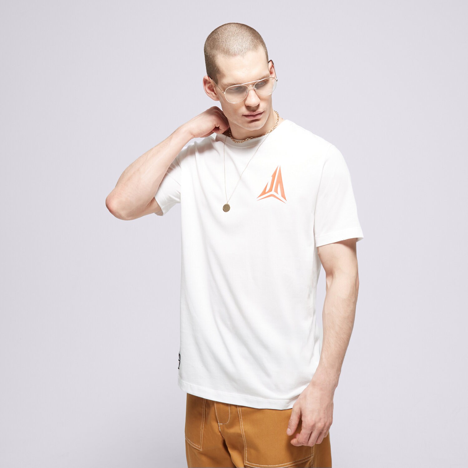 Moška majica s kratkimi rokavi NIKE T-SHIRT JA M NK DF TEE NBA FQ4910-100 bela