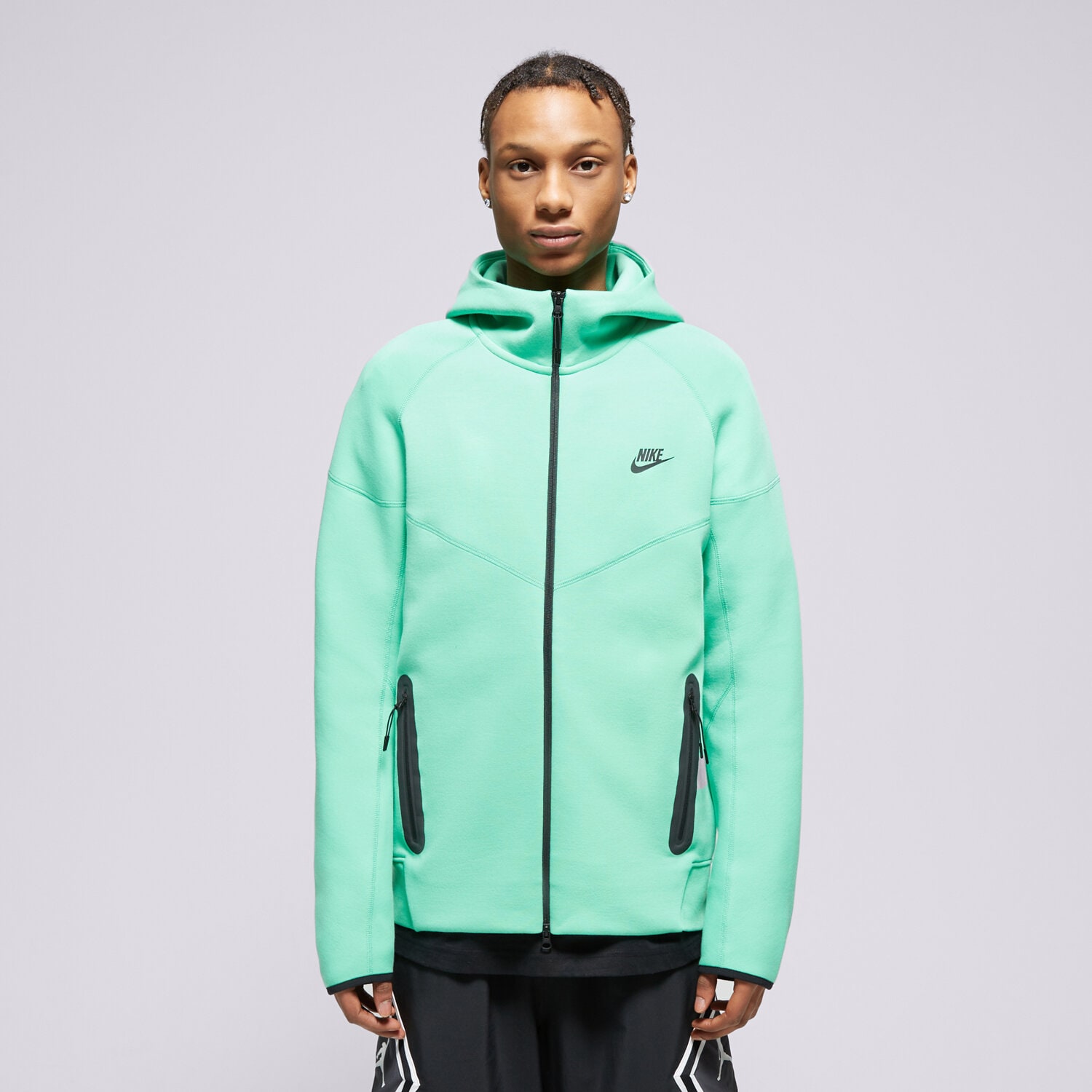 Moški pulover NIKE JOPICA S KAPUCO M NK TCH FLC FZ WR HOODIE FB7921-363 zelena