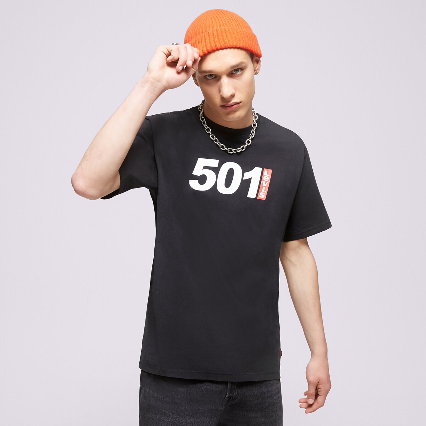 Moška majica s kratkimi rokavi LEVI'S T-SHIRT VINTAGE FIT GRAPHIC 501 ANNIVERSARY 87373-0082 pisana