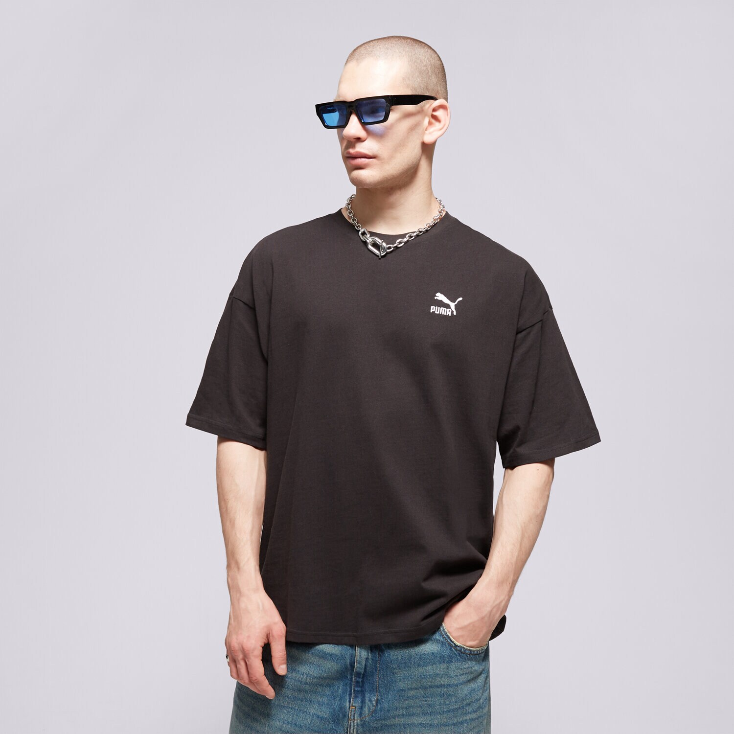 Moška majica s kratkimi rokavi PUMA T-SHIRT BETTER CLASSICS OVERSIZED TEE 67918801 črna
