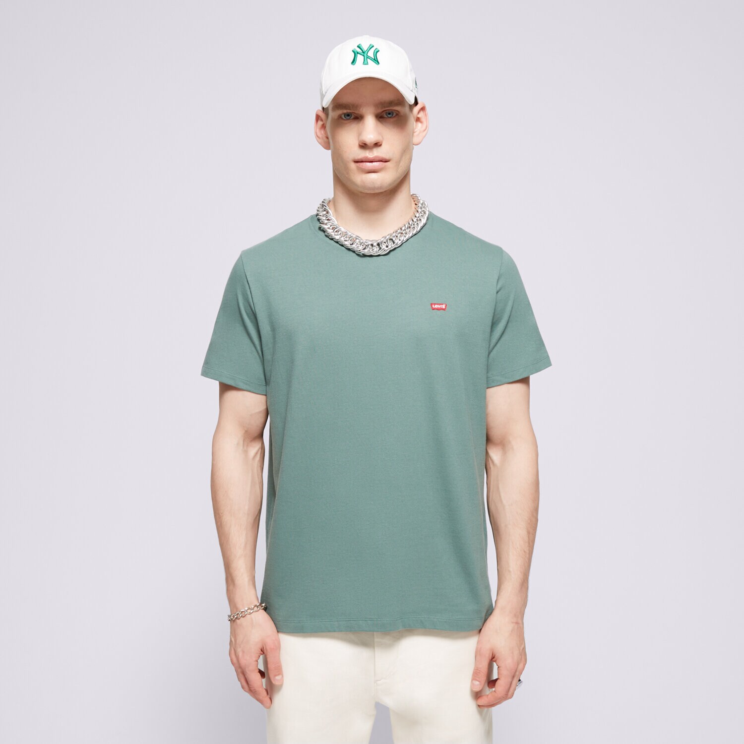 Moška majica s kratkimi rokavi LEVI'S T-SHIRT SS ORIGINAL HM TEE GREENS 56605-0202 zelena
