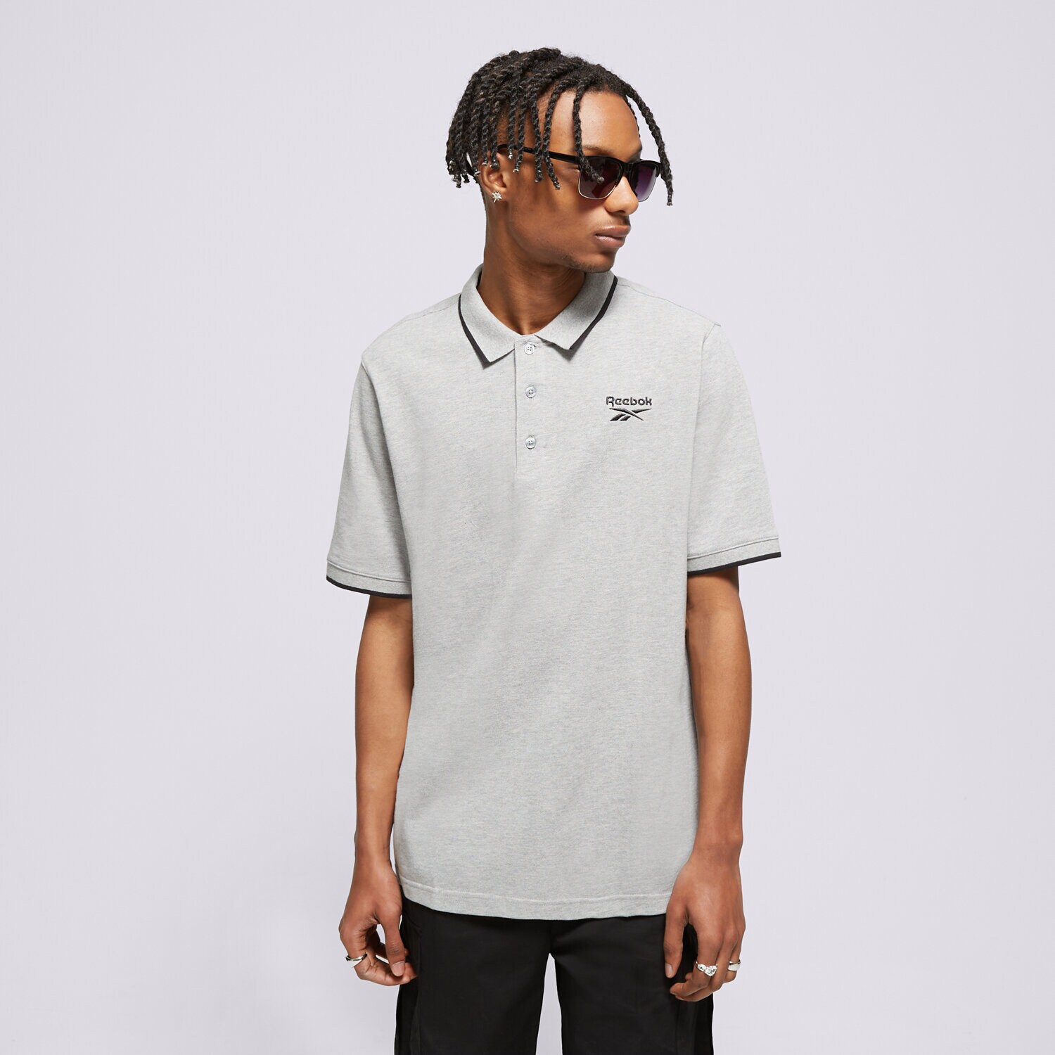 Moška majica s kratkimi rokavi REEBOK POLO REEBOK IDENTITY SMALL LOGO POLO 100073037 siva