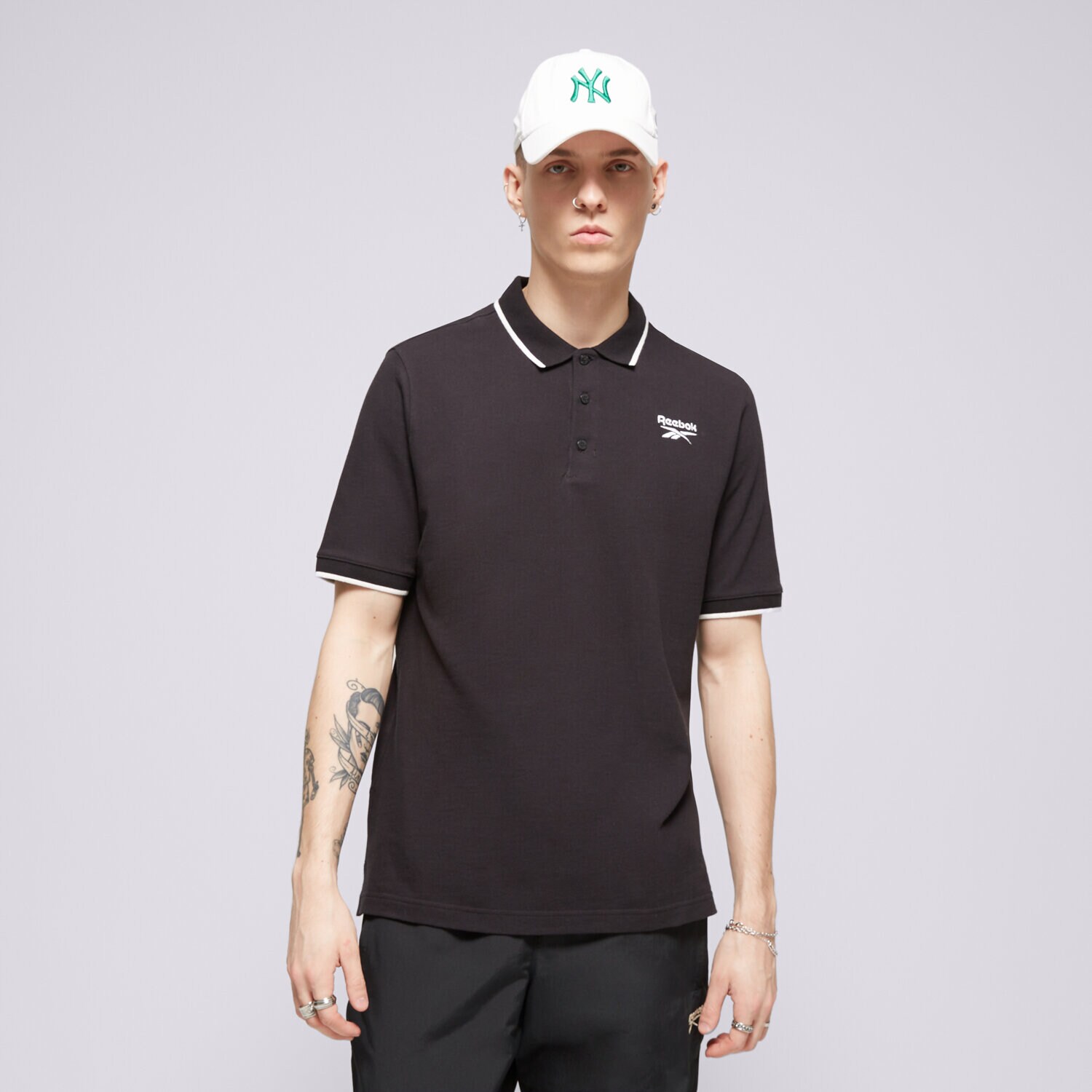 Moška majica s kratkimi rokavi REEBOK POLO REEBOK IDENTITY SMALL LOGO POLO 100073035 črna
