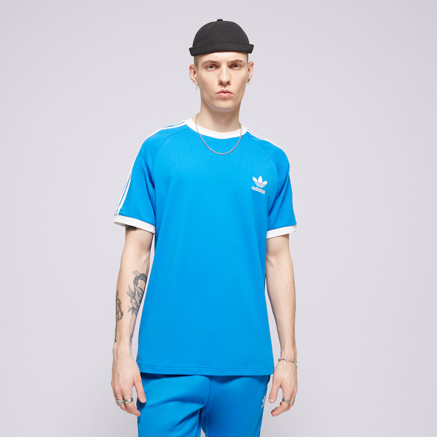 Moška majica s kratkimi rokavi ADIDAS T-SHIRT 3-STRIPES TEE IN7745 modra