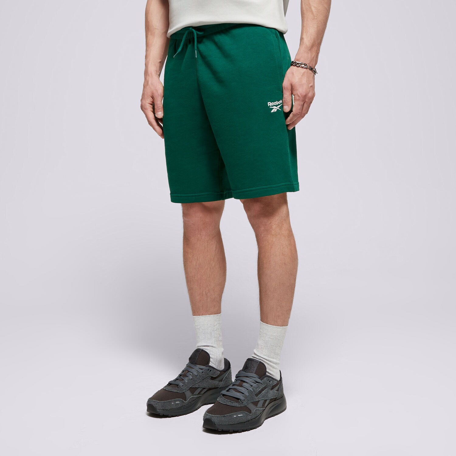 Moški kratke hlače REEBOK KRATKE HLAČE RI FT LEFT LEG 100076441 zelena