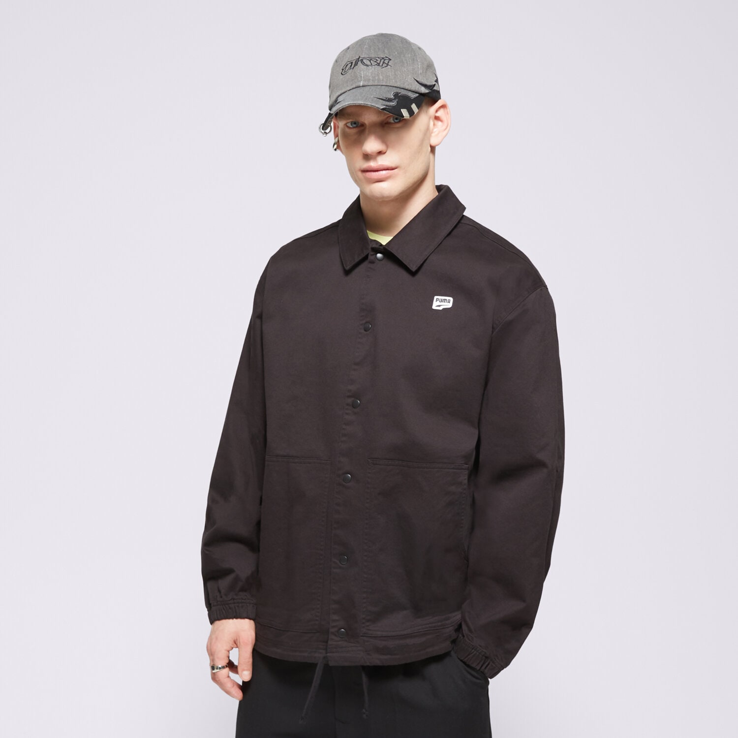 Moška jakna za prehodni čas PUMA JAKNA DOWNTOWN JACKET 62369501 črna