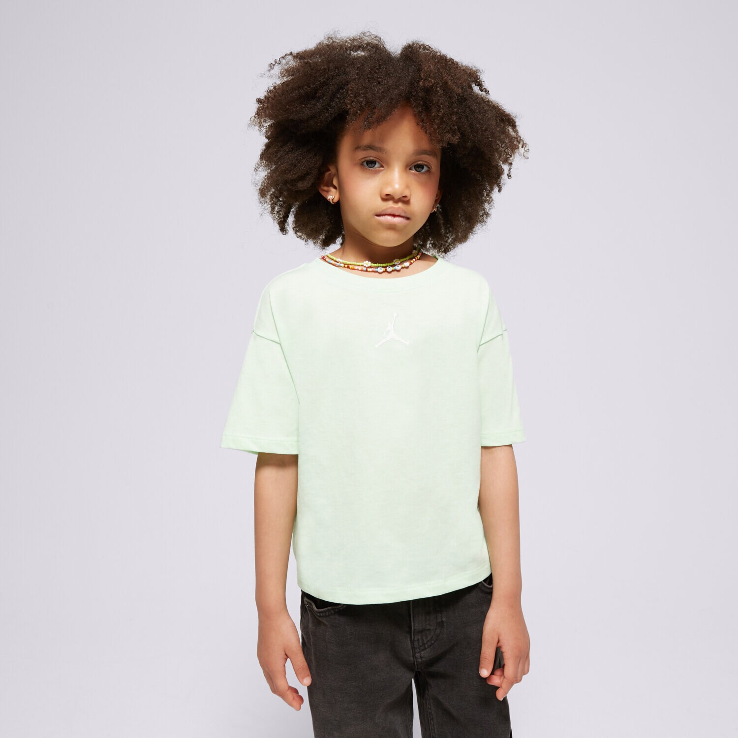 Otroška majica s kratkimi rokavi JORDAN T-SHIRT JORDAN ESSENTIALS TEE GIRL 45A770-E2E zelena
