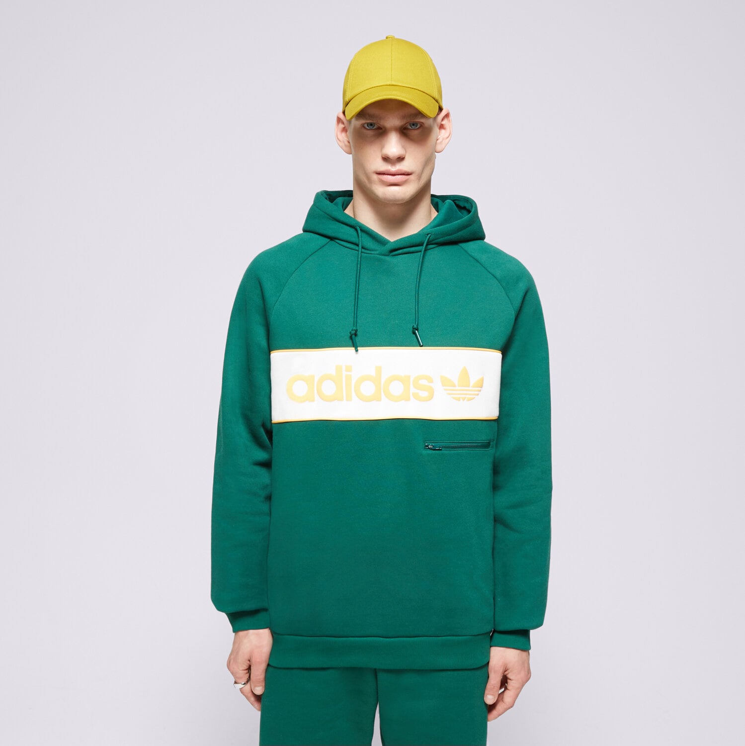 Moški pulover ADIDAS JOPICA S KAPUCO NY HOODIE IS5734 zelena