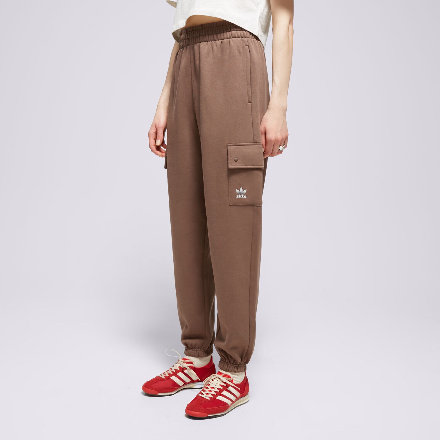 Ženske hlače ADIDAS HLAČE CARGO JOGGER IR5909 rjava