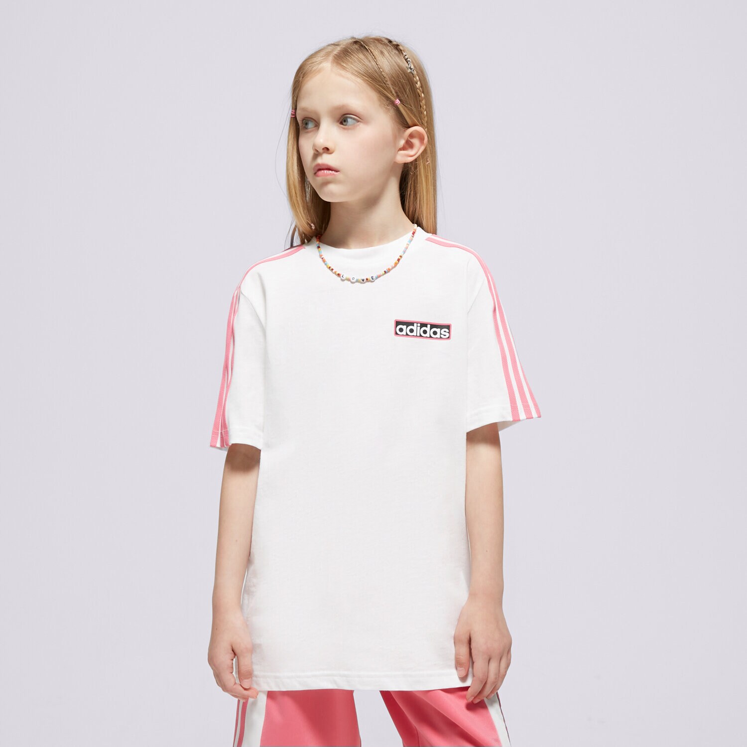 Otroška majica s kratkimi rokavi ADIDAS T-SHIRT TEE GIRL IN2120 bela