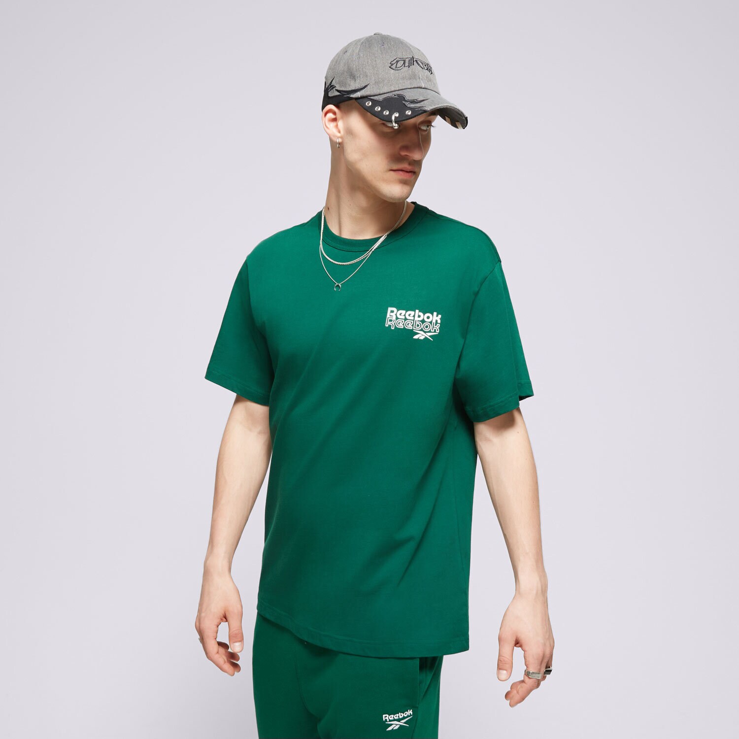 Moška majica s kratkimi rokavi REEBOK T SHIRT RI PROP OF RBK GFX SS 100076384 zelena