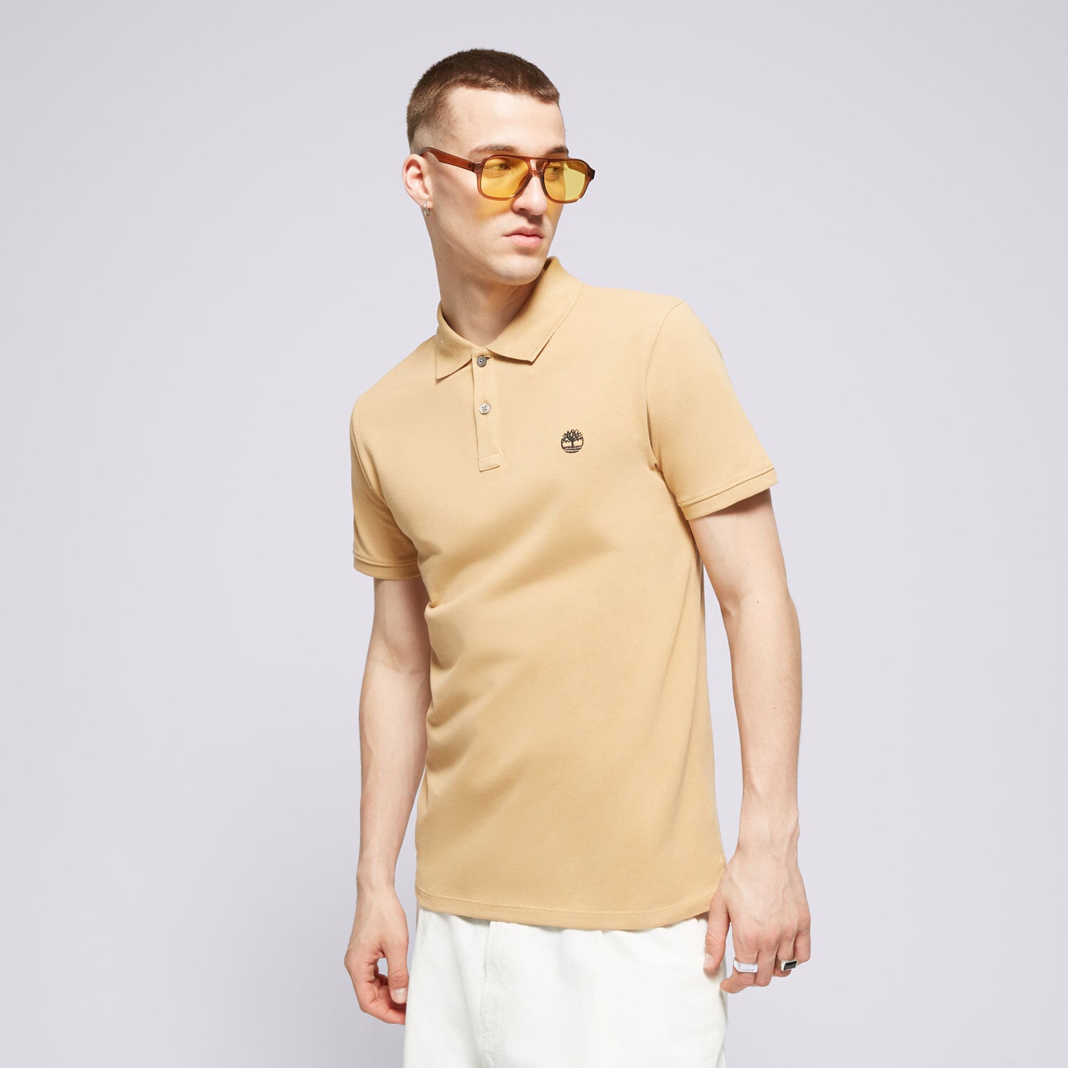 Moška majica s kratkimi rokavi TIMBERLAND POLO TFO CHEST LOGO TB0A2BS1EH31 rjava