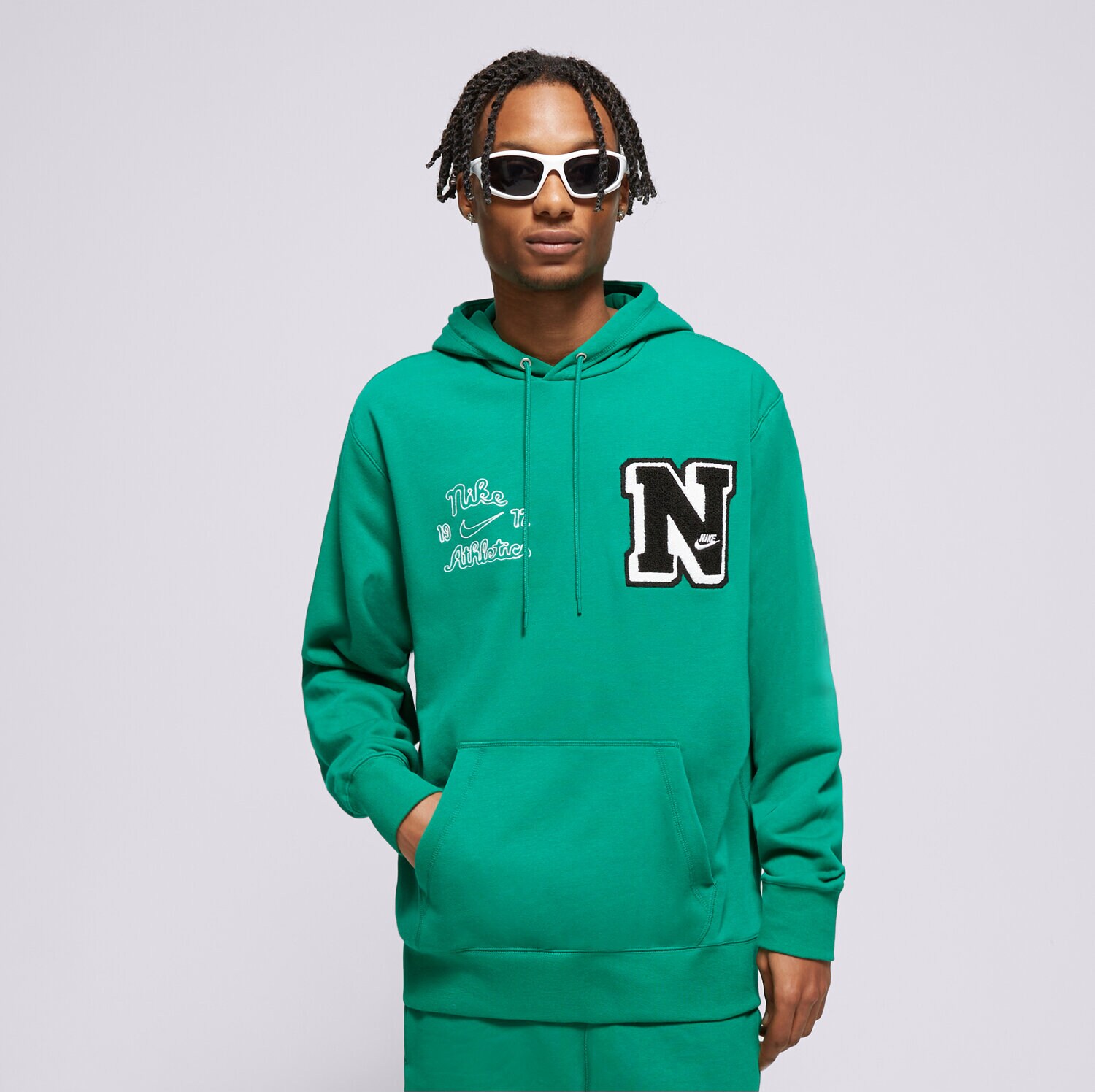 Moški pulover NIKE JOPICA S KAPUCO M NK CLUB FT PO HDY VRSTY FN3100-365 zelena
