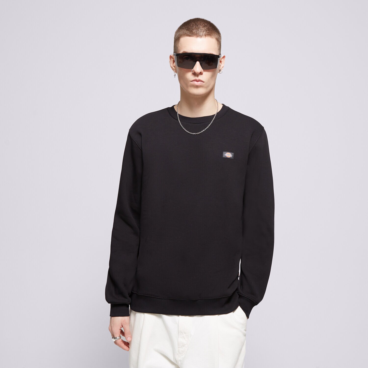 Moški pulover DICKIES JOPICA OAKPORT SWEATSHIRT DK0A4XCEBLK1 črna