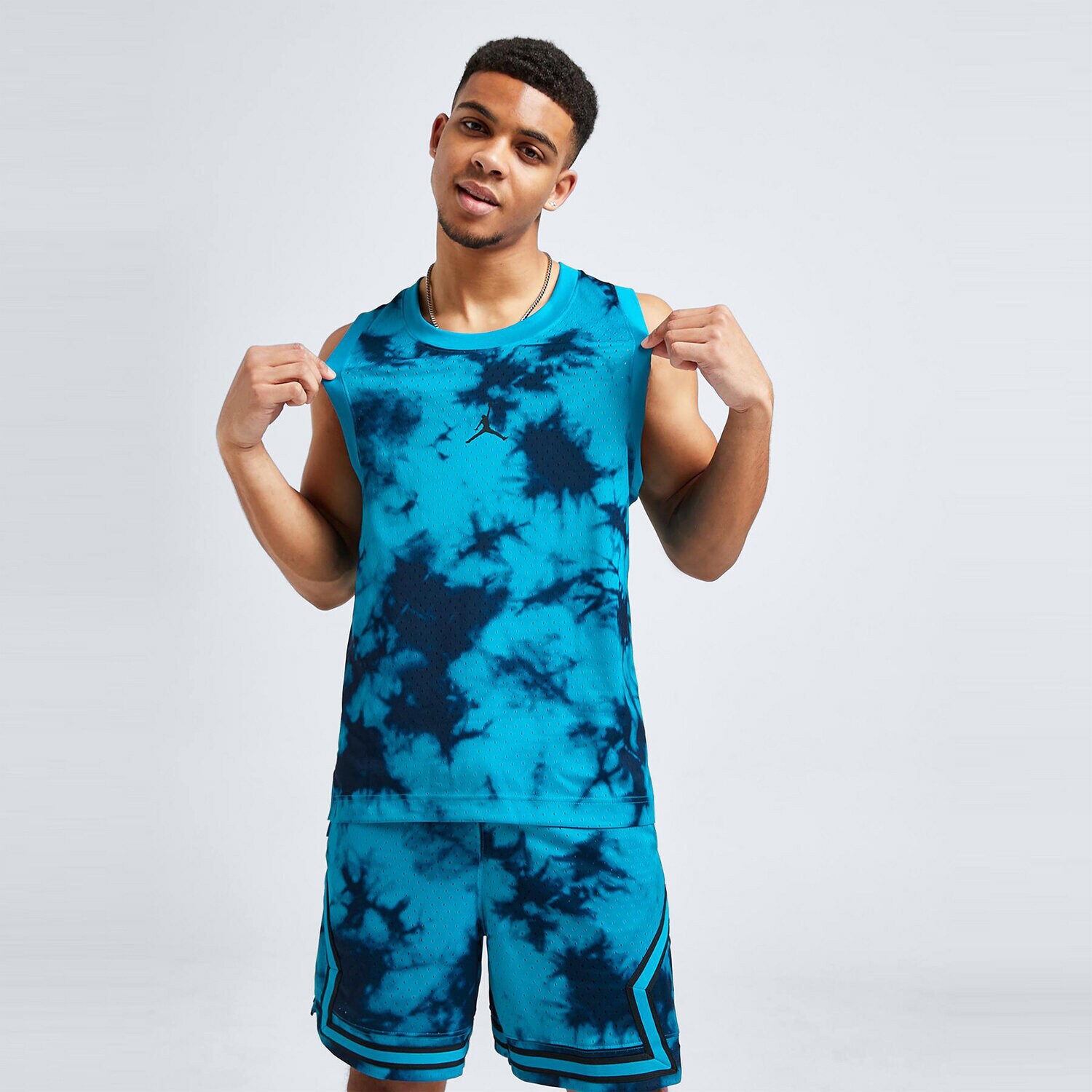 Moška majica s kratkimi rokavi JORDAN MAJICA JDAN TIE DYE JERSEY BLUE TEE DZ0565-446 črna