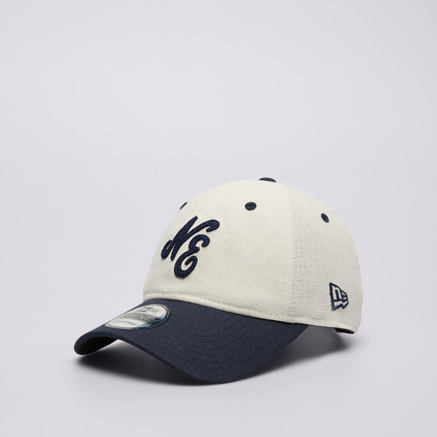 Moška kapa s strešico NEW ERA KAPA LINEN SCRIPT 920 NE NONE 60503546 bela