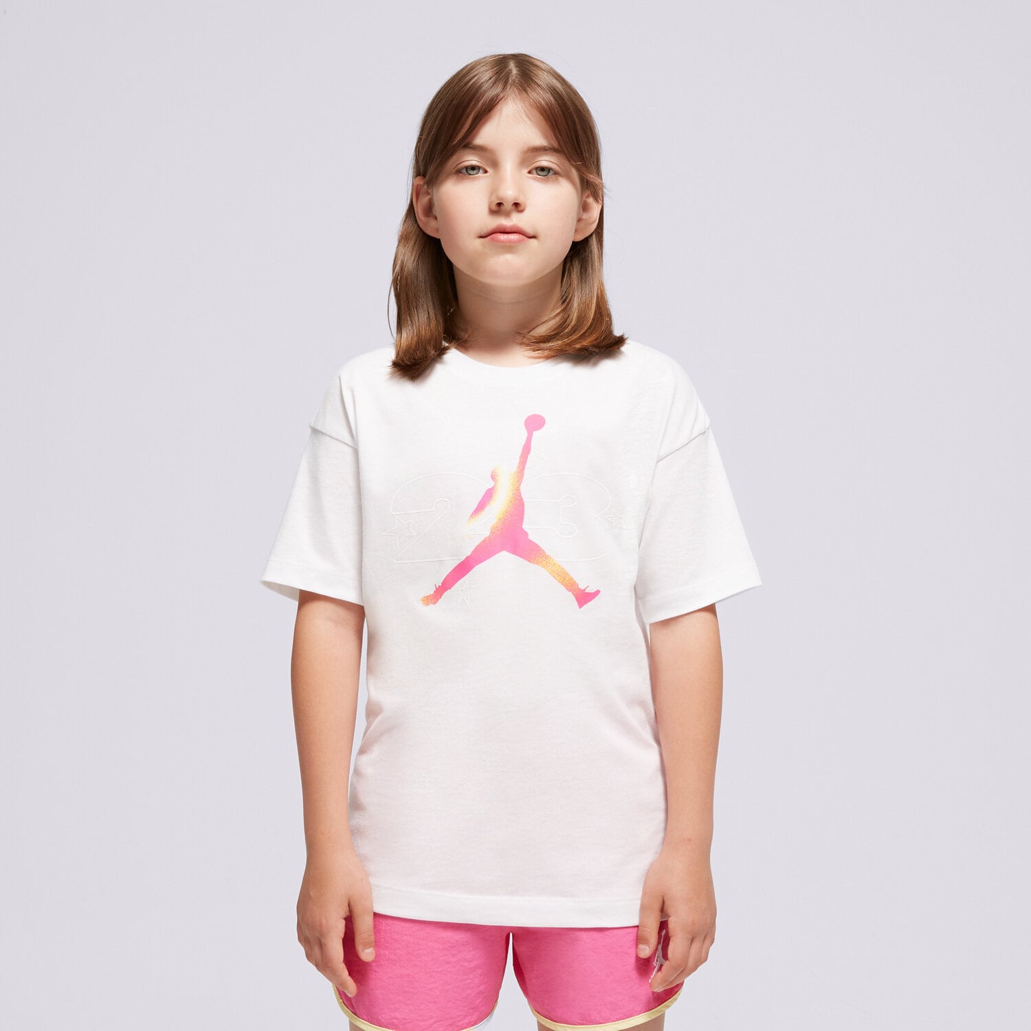 Otroška majica s kratkimi rokavi JORDAN T-SHIRT JDG 23 LEMONADE STAND SS TEE G 45D166-001 bela