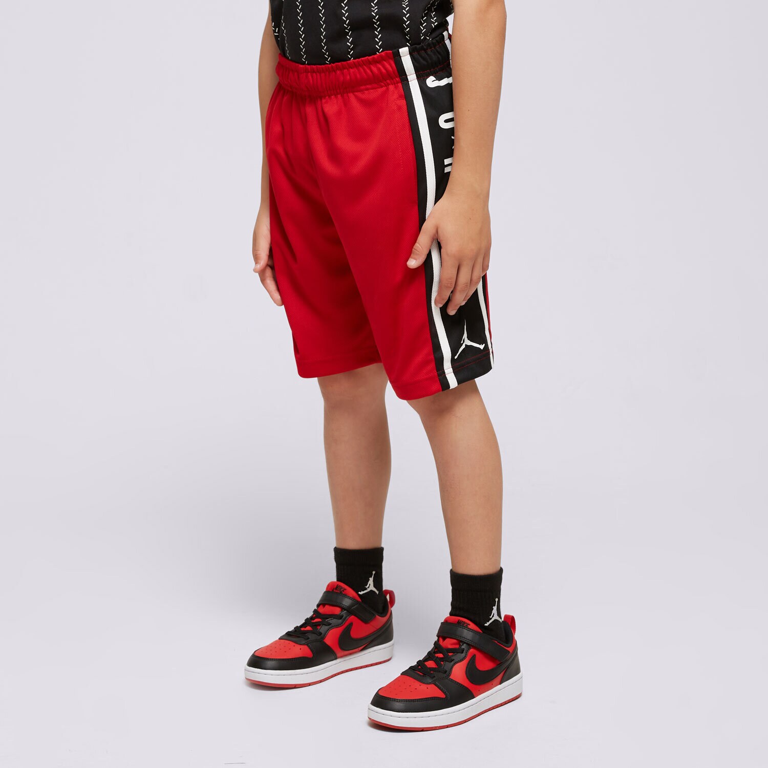 Otroški kratke hlače in obleke JORDAN KRATKE HLAČE HBR BBALL SHORT RED B 957115-R78 rdeča