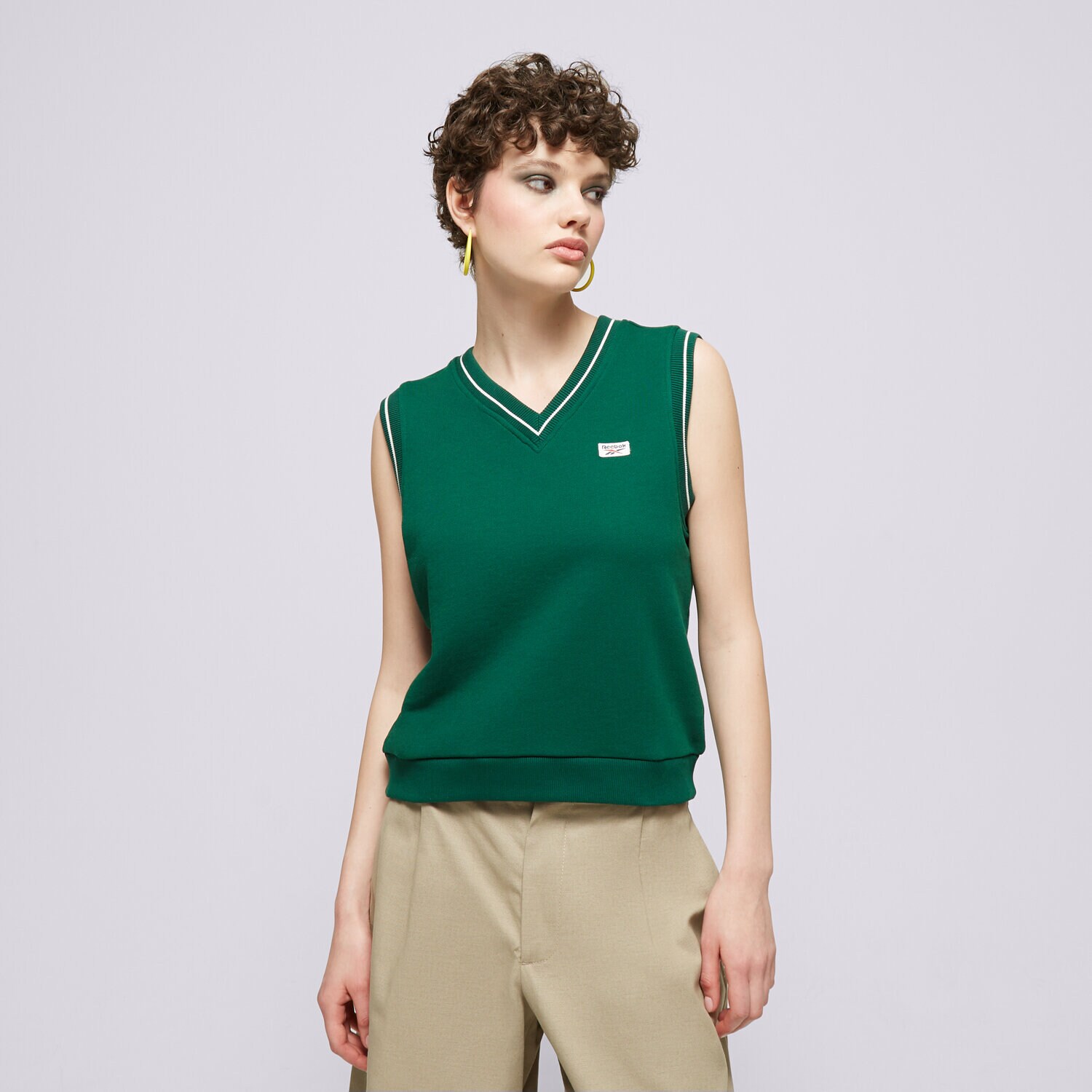 Ženski brezrokavnik REEBOK BREZROKAVNIK CL CS VEST 100075522 zelena