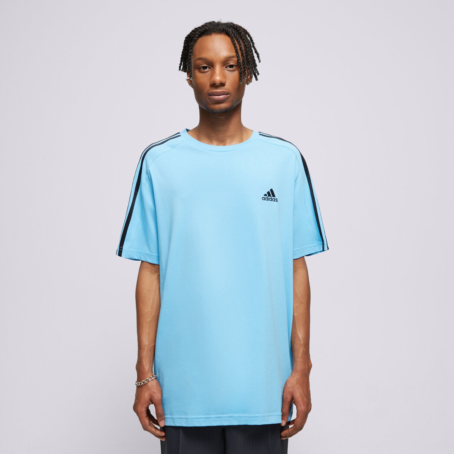 Moška majica s kratkimi rokavi ADIDAS T-SHIRT M 3S SJ T IS1338 modra