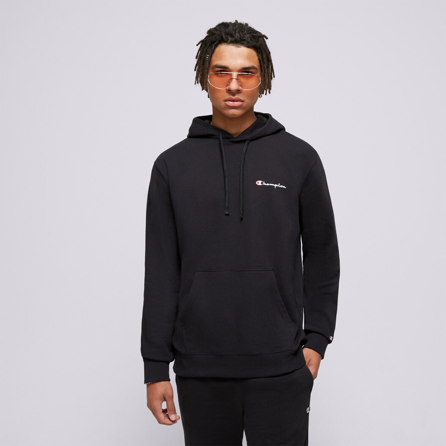 Moški pulover CHAMPION JOPICA S KAPUCO HOODED 219835KK001 črna