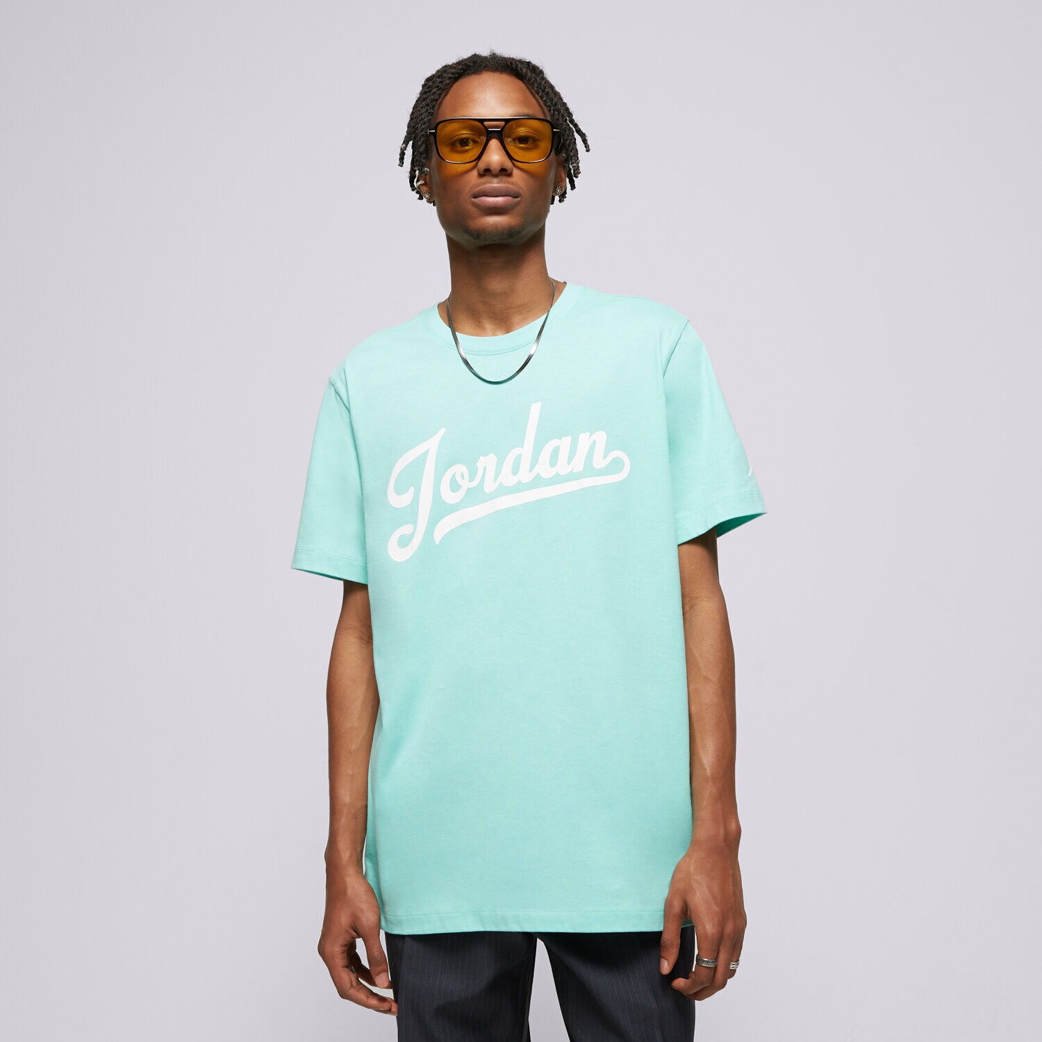 Moška majica s kratkimi rokavi JORDAN T-SHIRT M J FLT MVP WM SS CREW FN5958-349 turkizna
