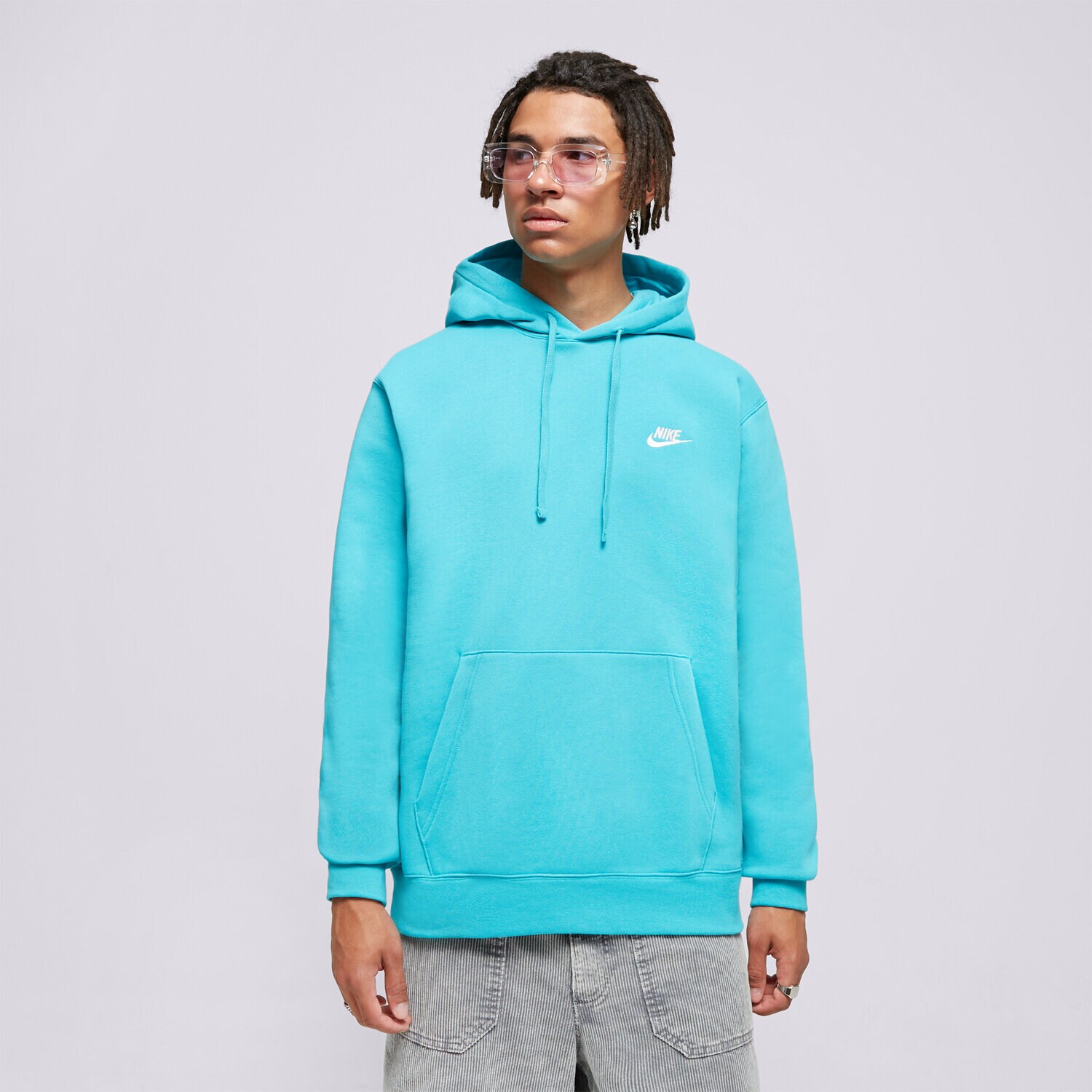 Moški pulover NIKE JOPICA S KAPUCO SPORTSWEAR CLUB FLEECE BV2654-345 modra