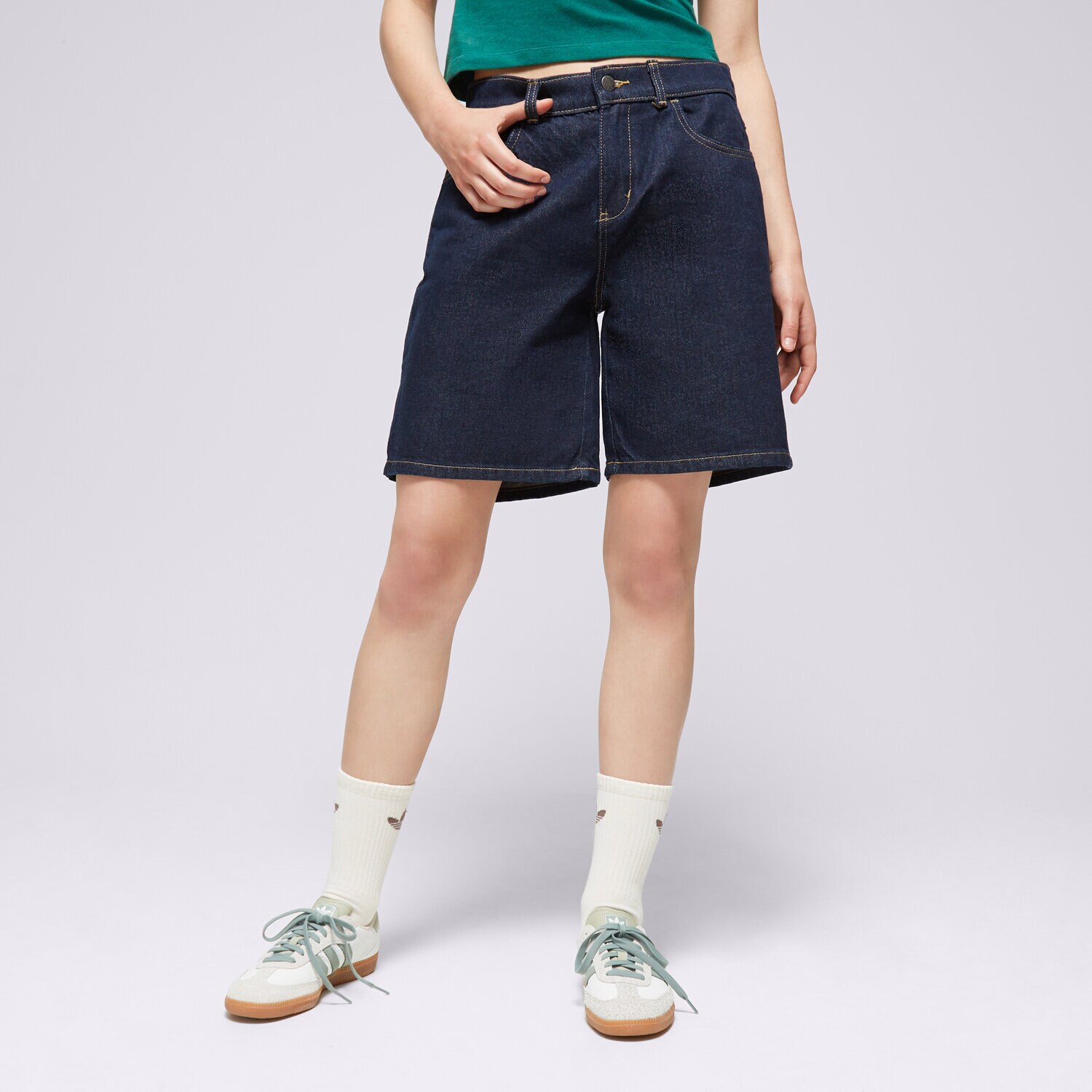 Ženske kratke hlače DICKIES KRATKE HLAČE HERNDON SHORT W DK0A4YSGRIN1 mornarsko modra
