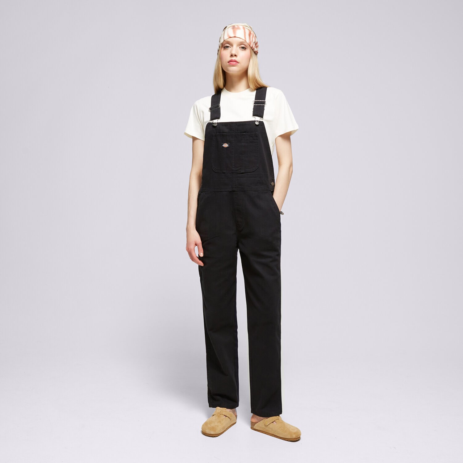 Ženske hlače DICKIES HLAČE DUCK CANVAS CLASSIC BIB W DK0A4XM1C401 črna