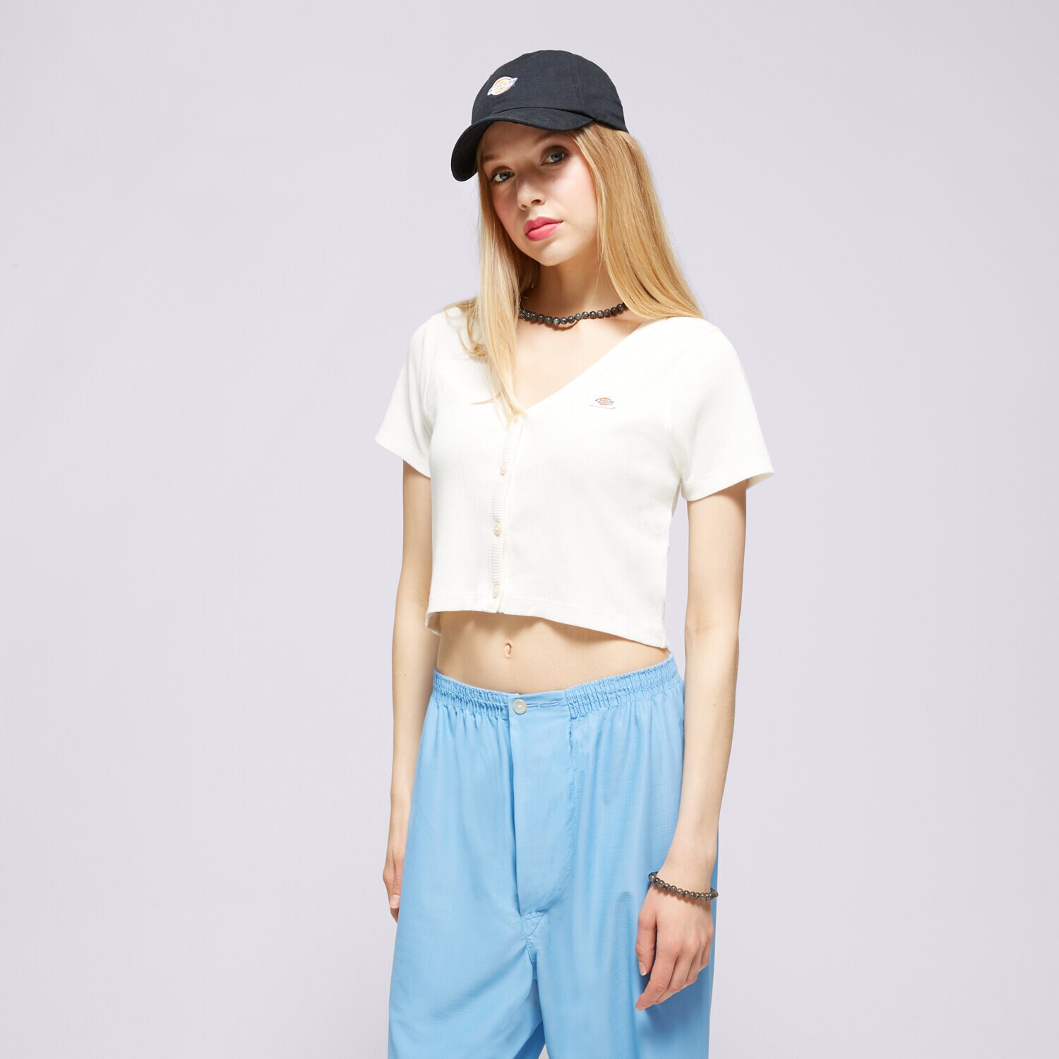 Ženska majica s kratkimi rokavi DICKIES T-SHIRT EMPORIA CARDIGAN SS W DK0A4YRUC581 bež