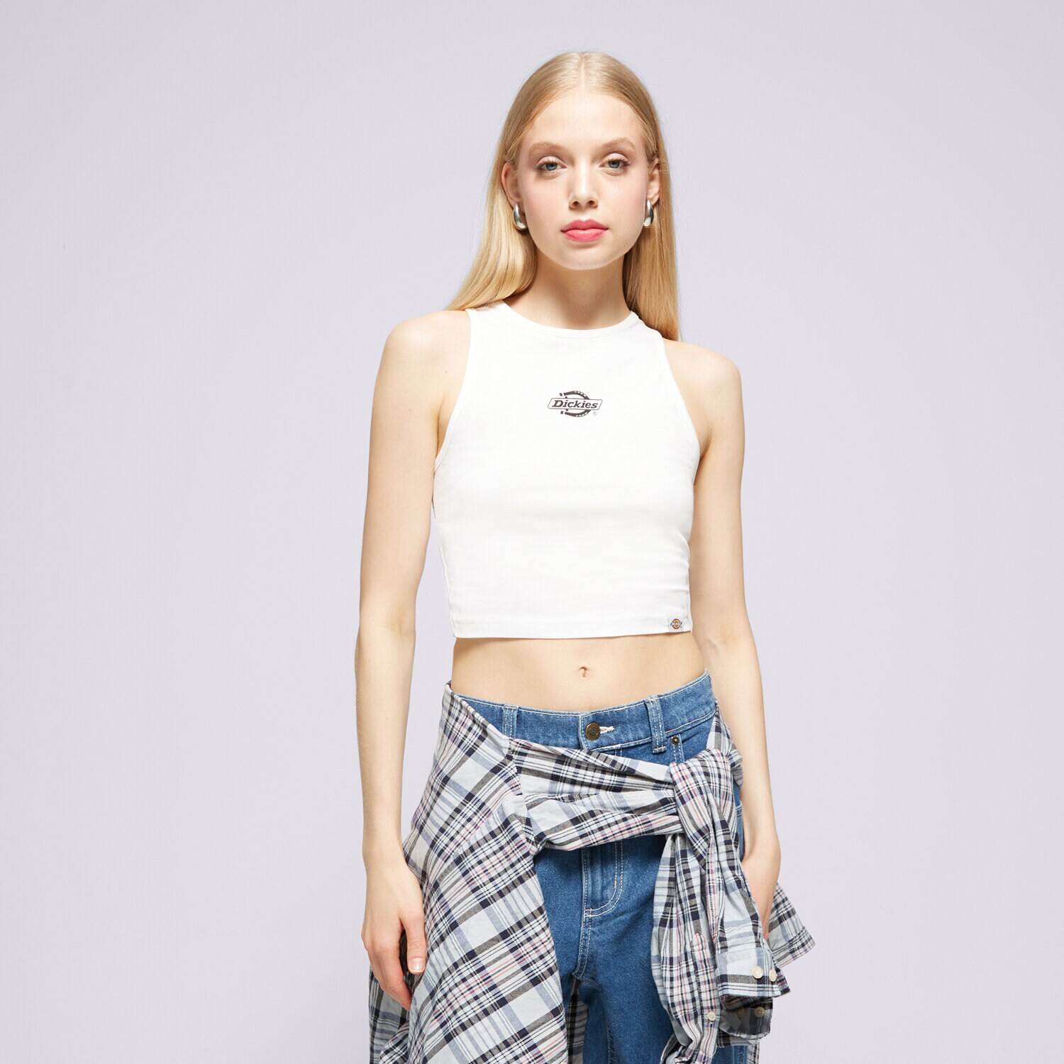 Ženska majica s kratkimi rokavi DICKIES T-SHIRT POWERS VEST W DK0A4Y8DWHX bela