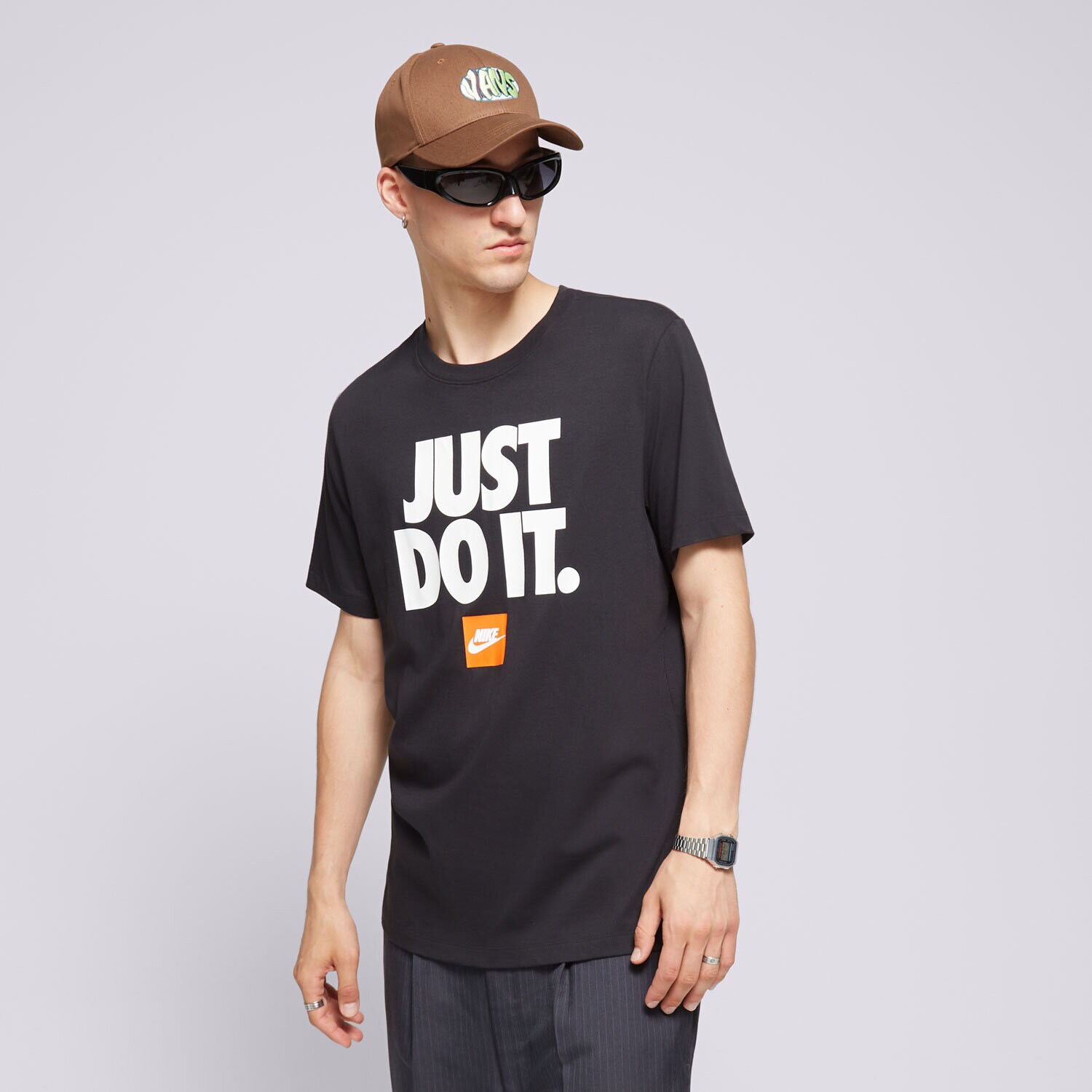 Moška majica s kratkimi rokavi NIKE T-SHIRT M NSW TEE FRAN JDI VERBIAGE DZ2989-010 črna