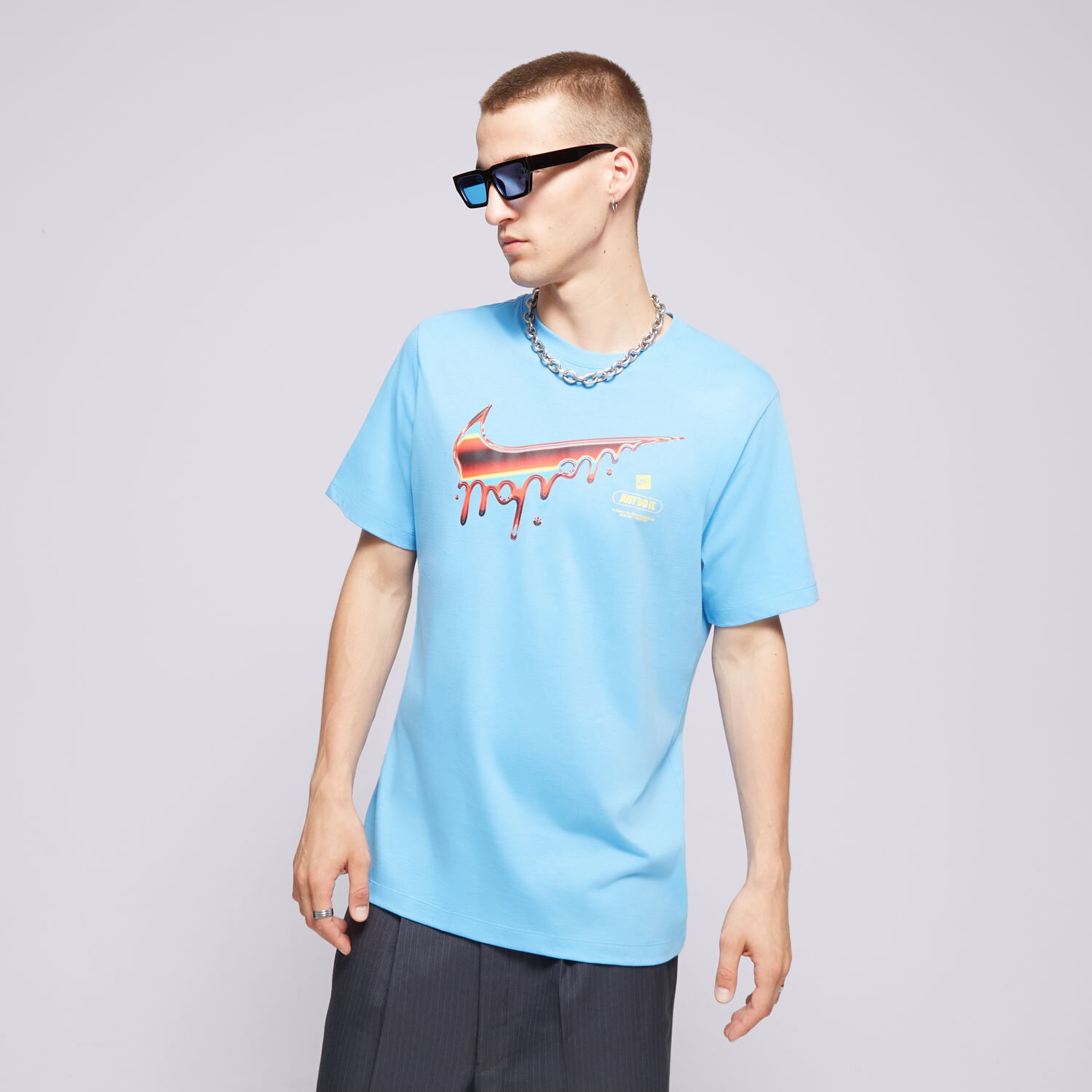 Moška majica s kratkimi rokavi NIKE T-SHIRT HEATWAVE DRIP TEE BLUE TEE HJ5464-412 modra