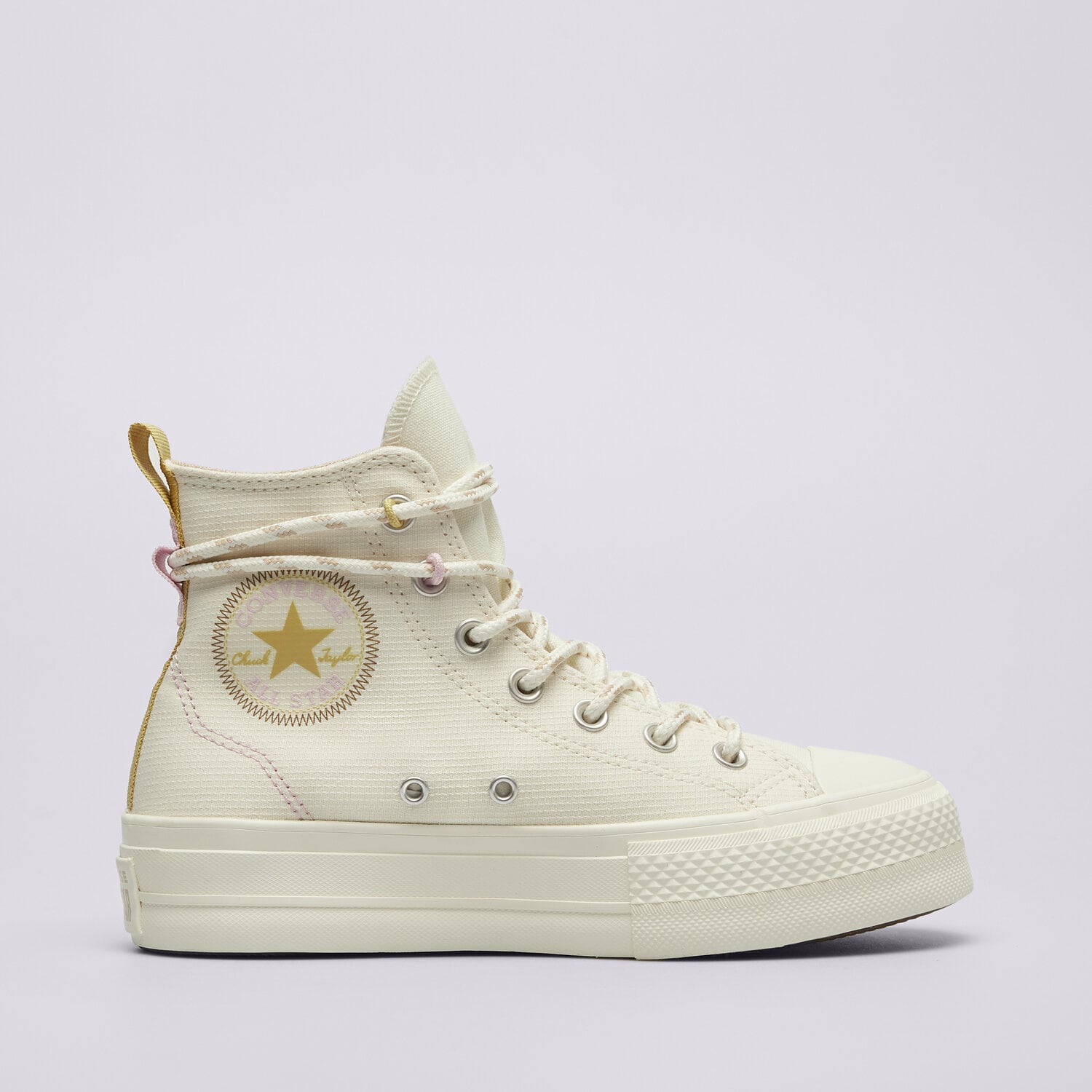 Ženske superge CONVERSE CHUCK TAYLOR ALL STAR LIFT A08767C kremna barva