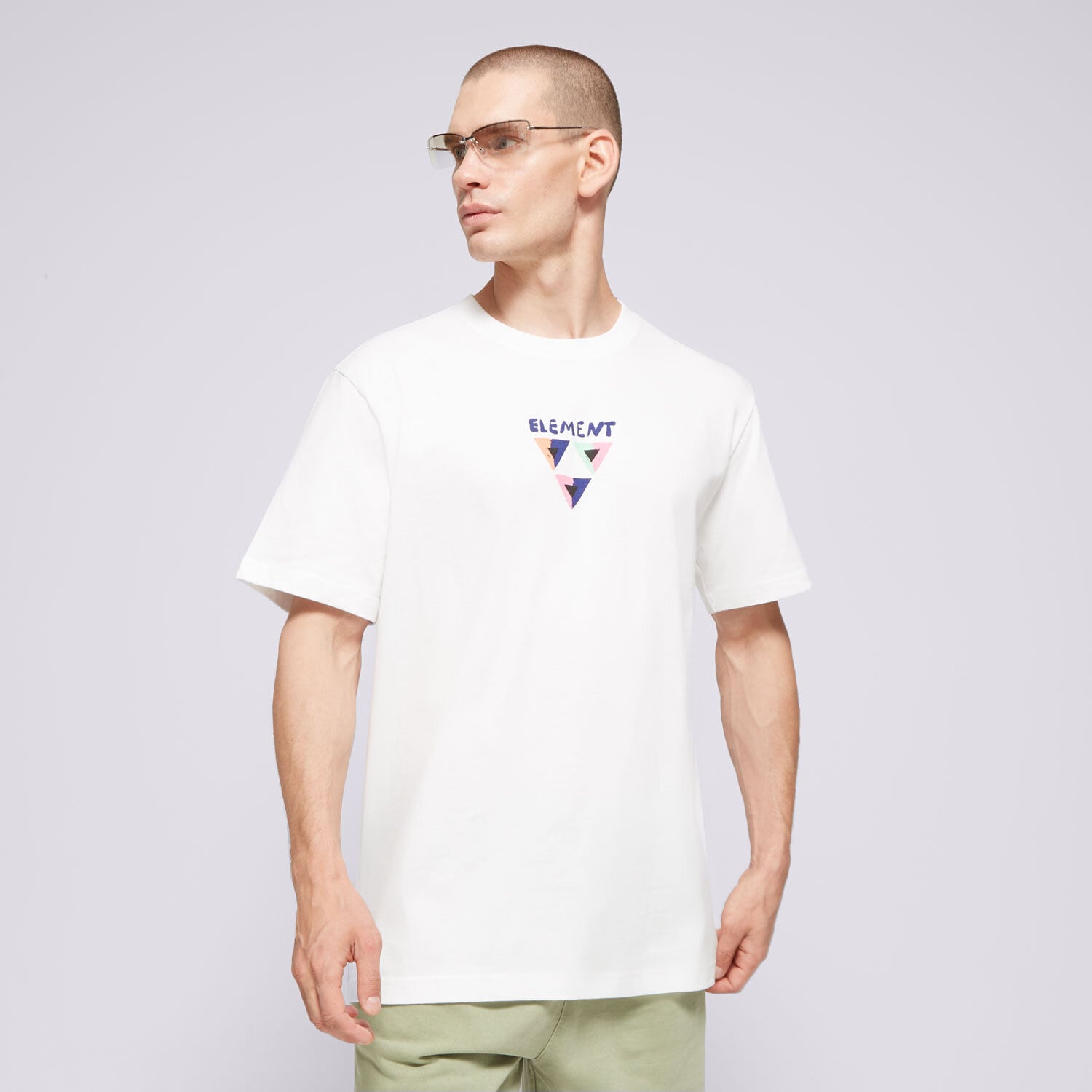 Moška majica s kratkimi rokavi ELEMENT T-SHIRT CONQUER SS ELYZT00398-WBB0 bela