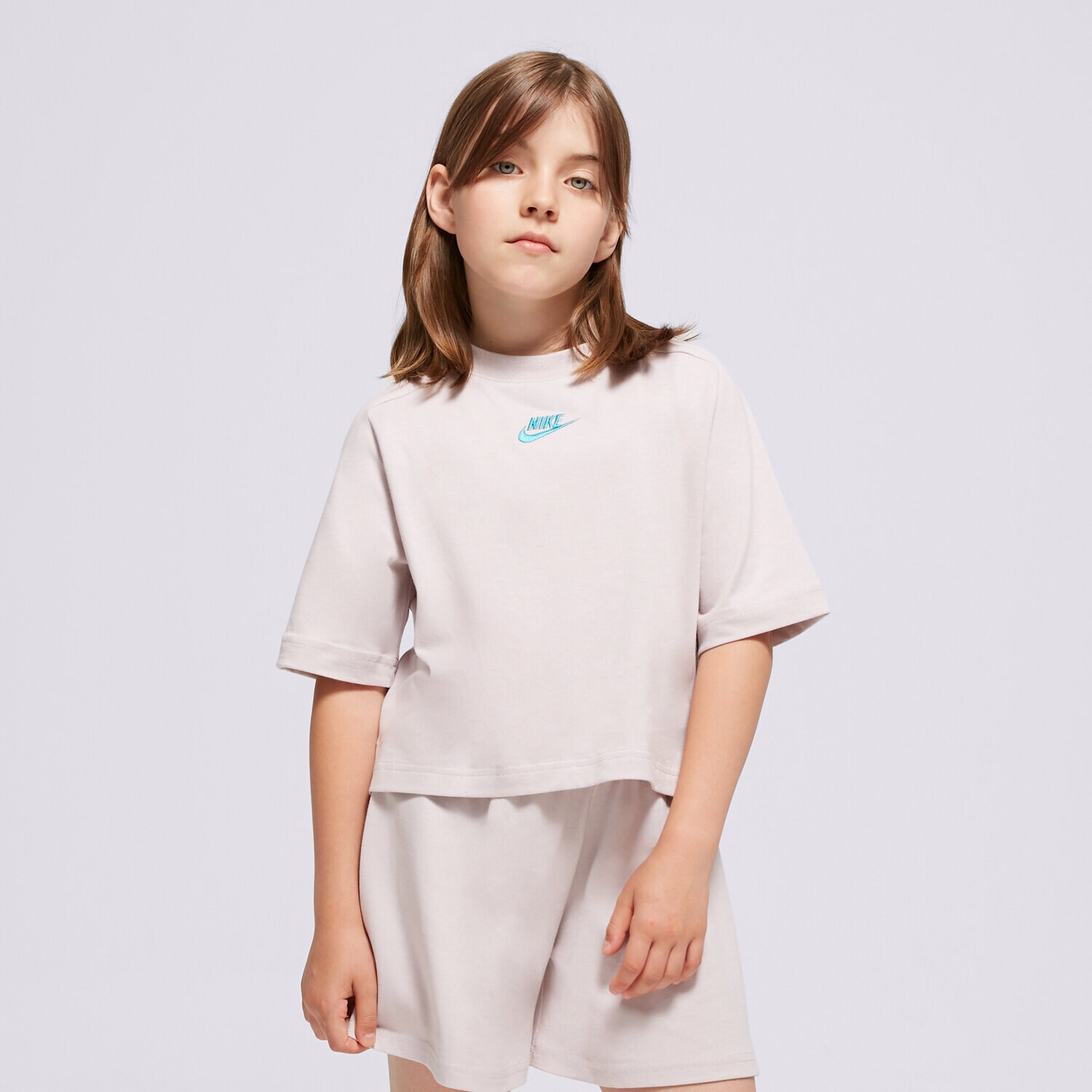 Otroška majica s kratkimi rokavi NIKE T-SHIRT G NSW SS MAJICA JSY LBR GIRL FN8589-019 vijolična