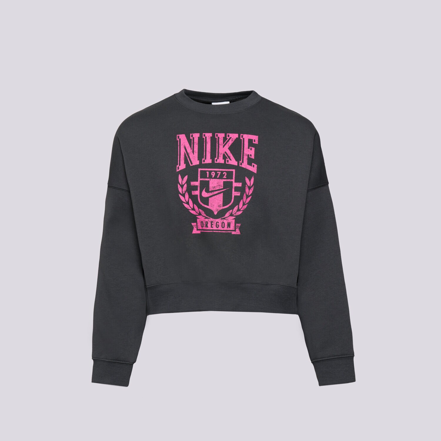 Otroški pulover NIKE JOPICA G NSW TREND FLC CREW PRNT GIRL FZ4722-060 siva