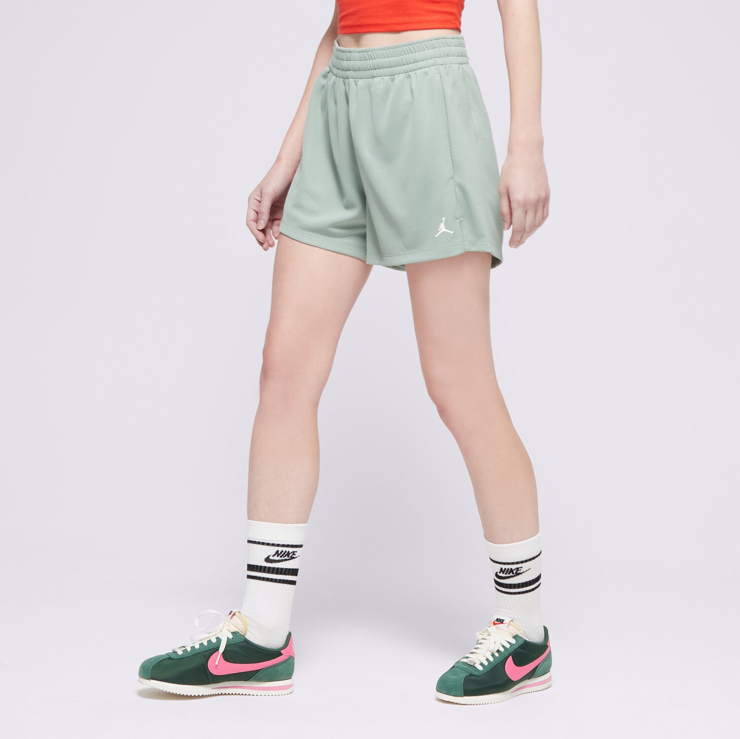 Ženske kratke hlače JORDAN KRATKE HLAČE W J SPT MESH SHORT SLD FN5162-304 zelena